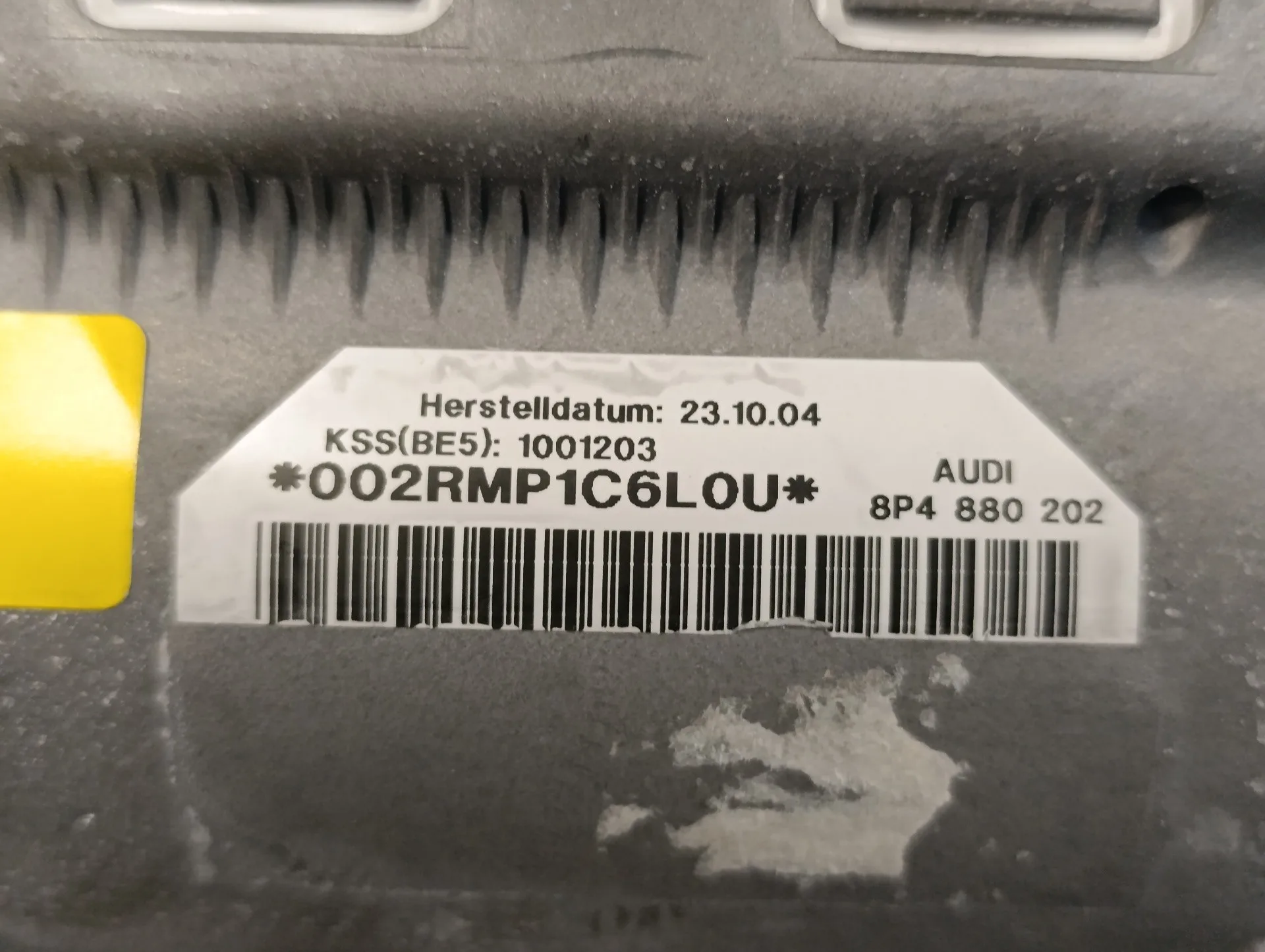 Airbag Delantero Derecho para Audi A3 Sportback (8P)