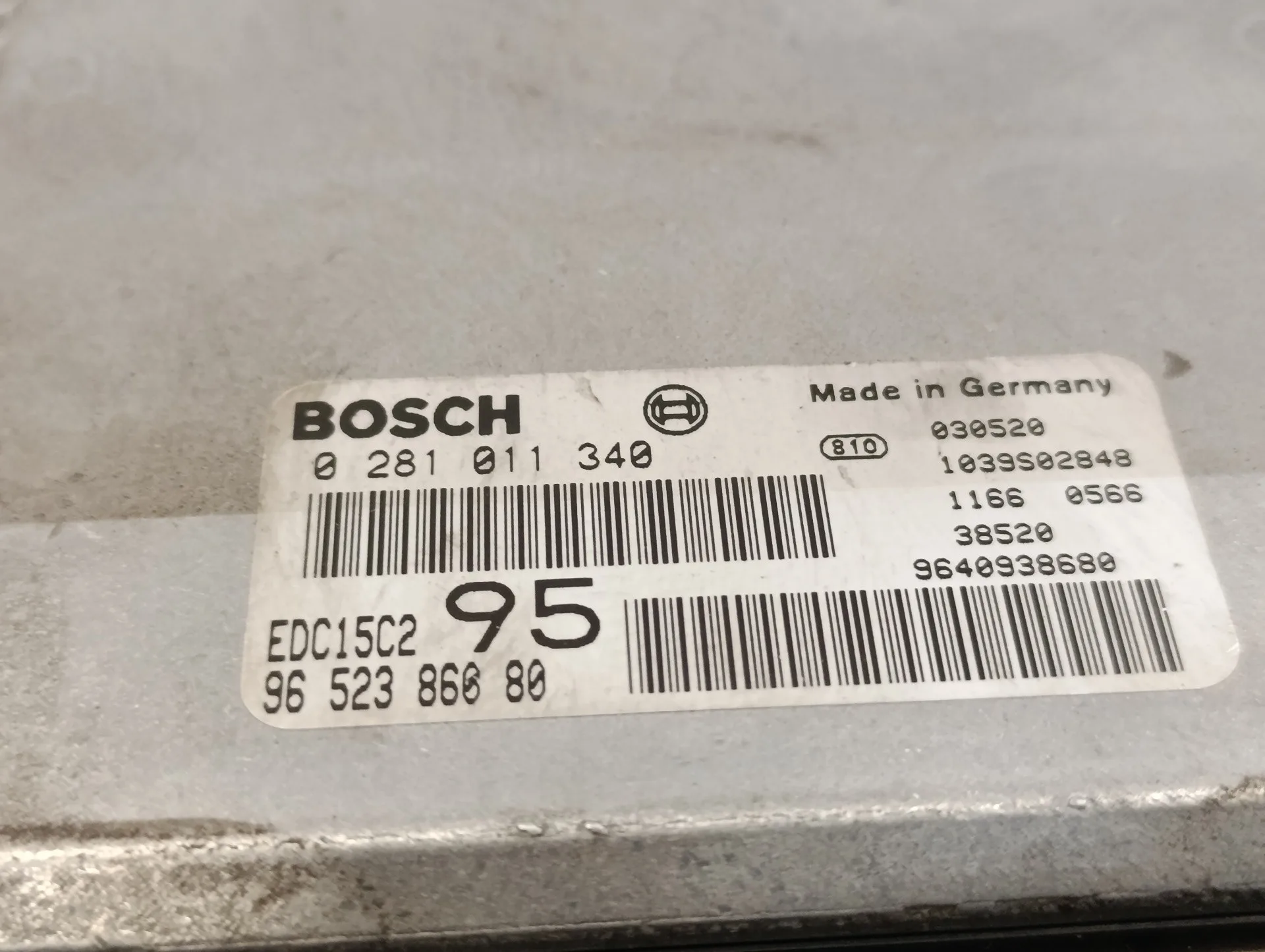 Centralita Motor Uce para Citroën C5 Berlina