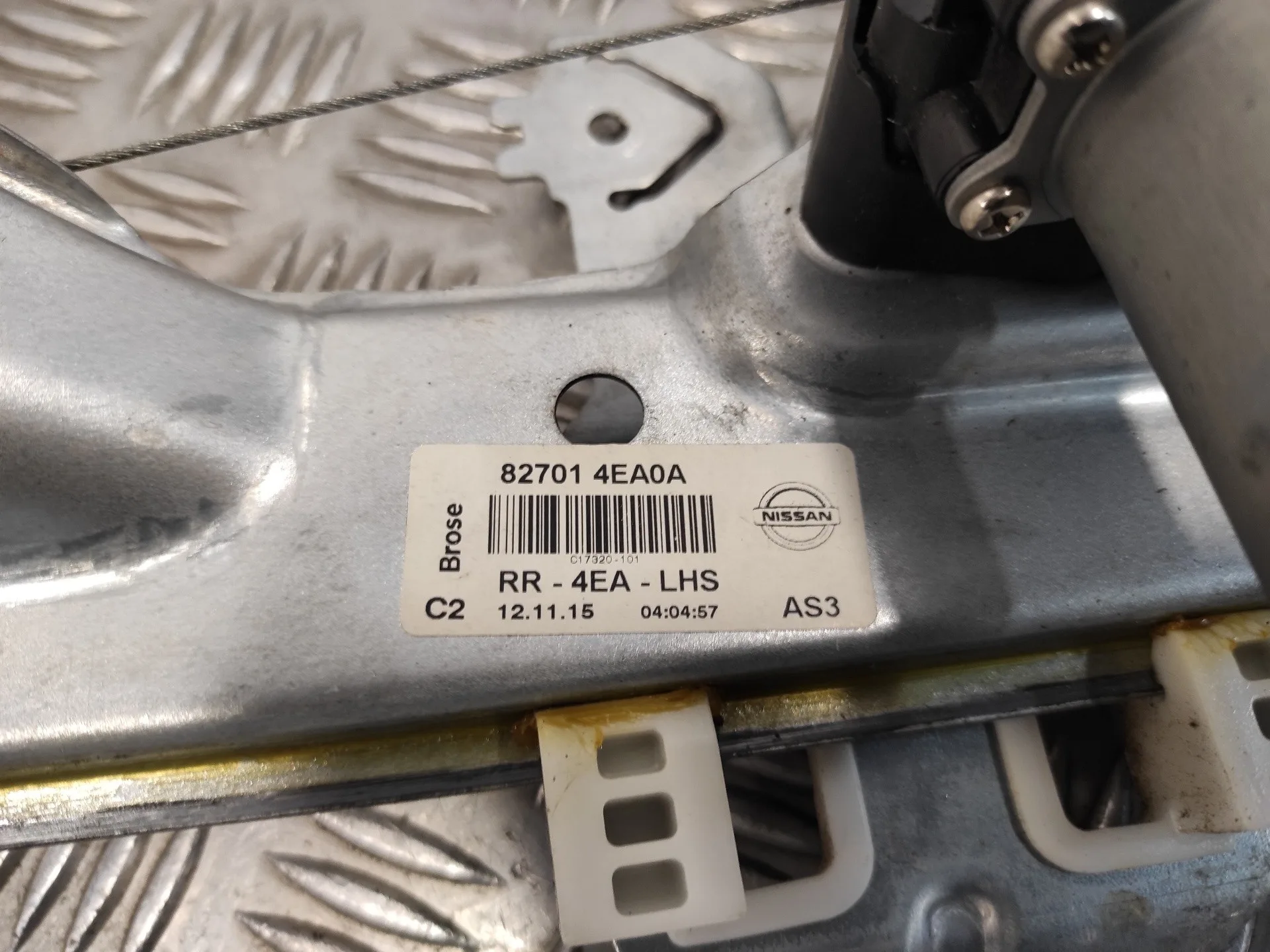 Elevalunas Trasero Izquierdo para Nissan Qashqai (J11)