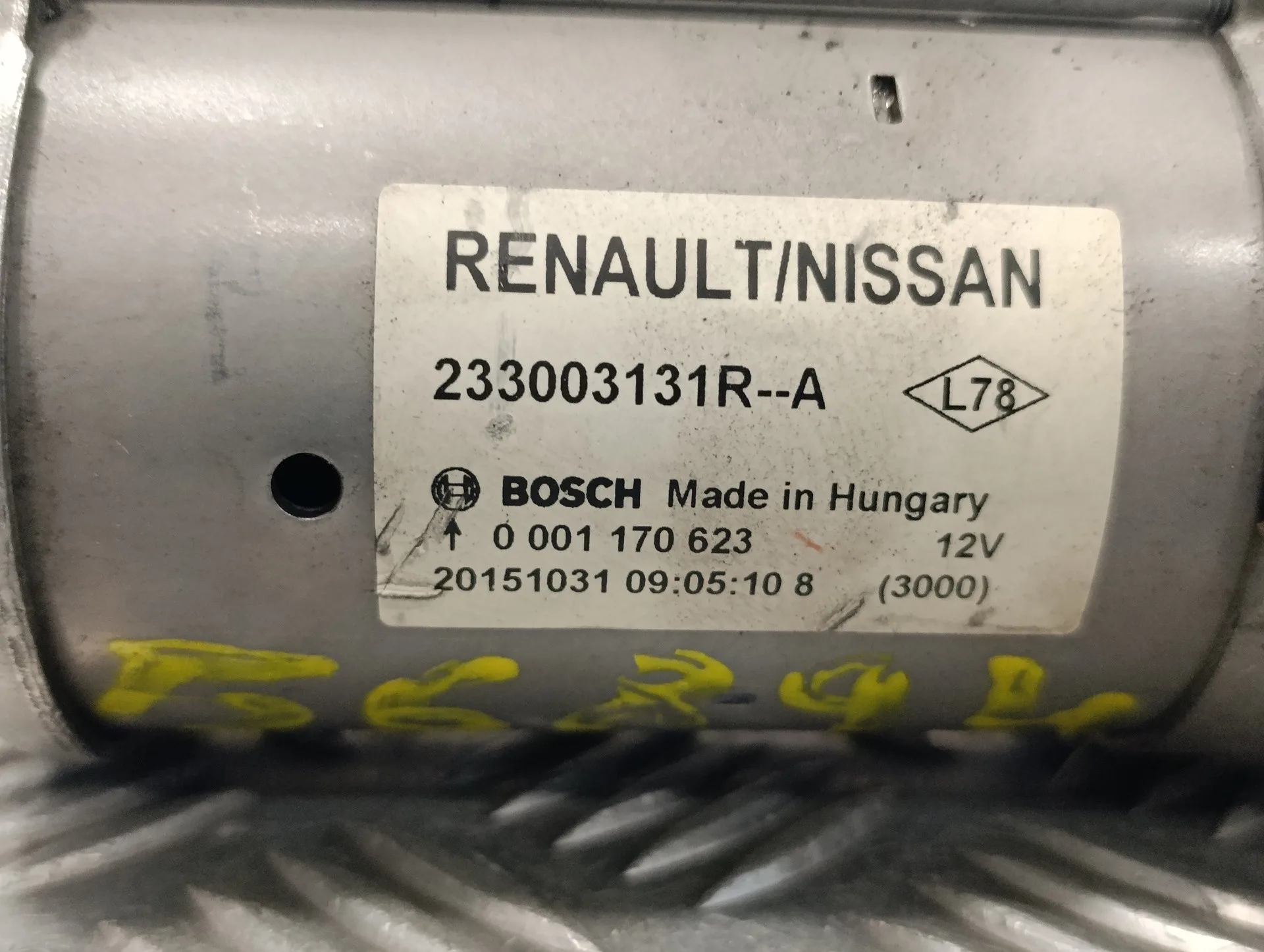 Motor Arranque para Nissan Qashqai (J11)