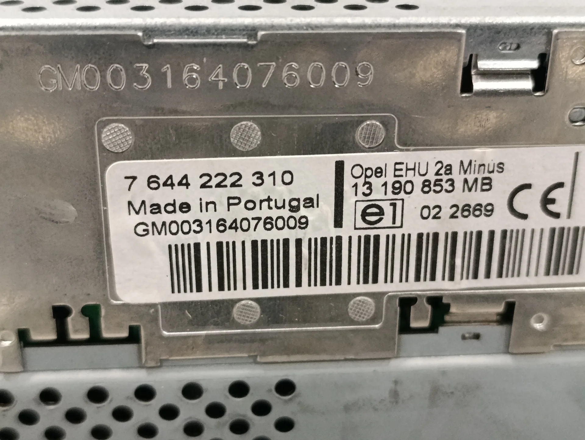 Sistema Audio / Radio Cd para Opel Meriva