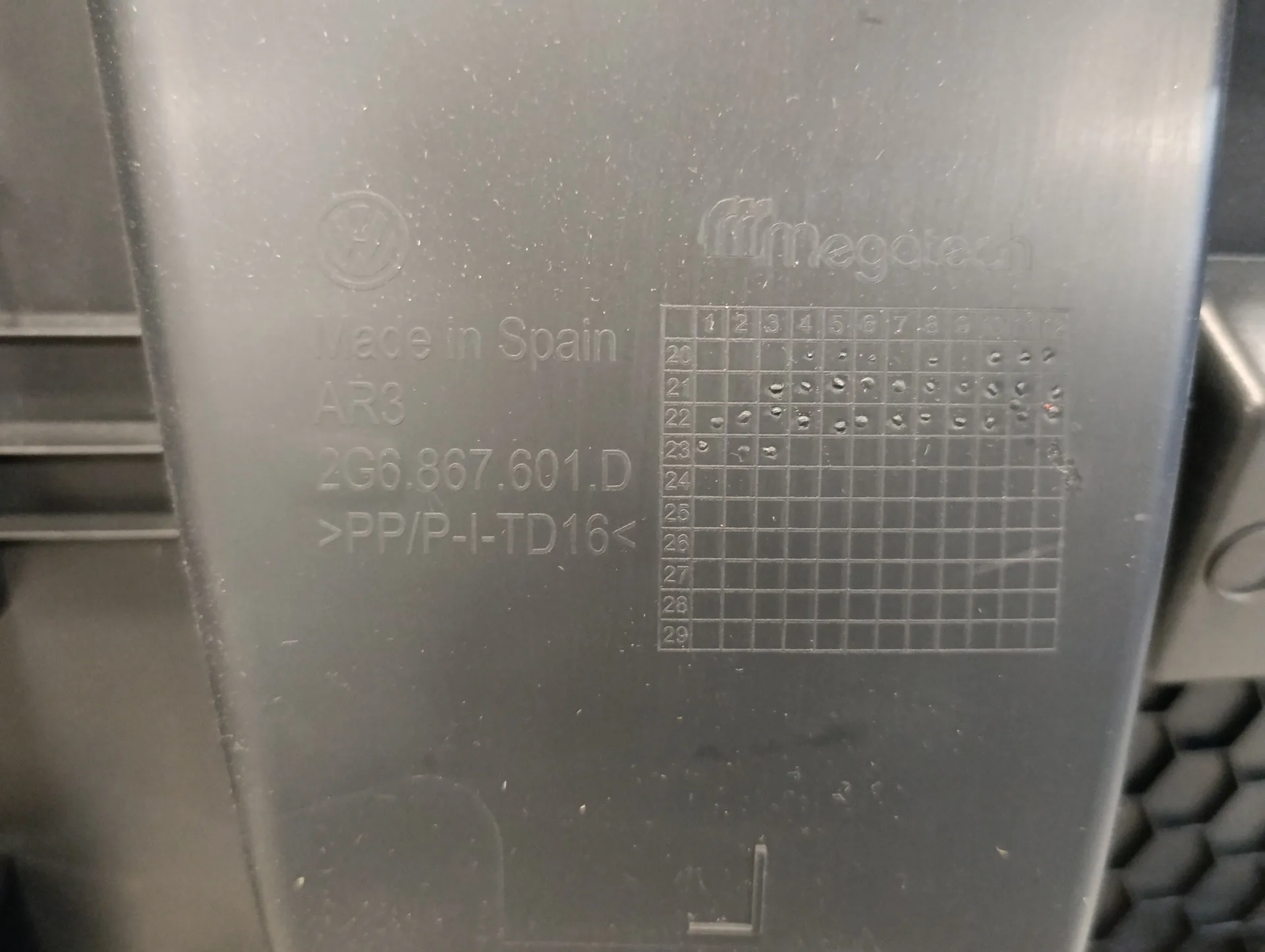 Guarnecido Porton Trasero para Volkswagen Polo