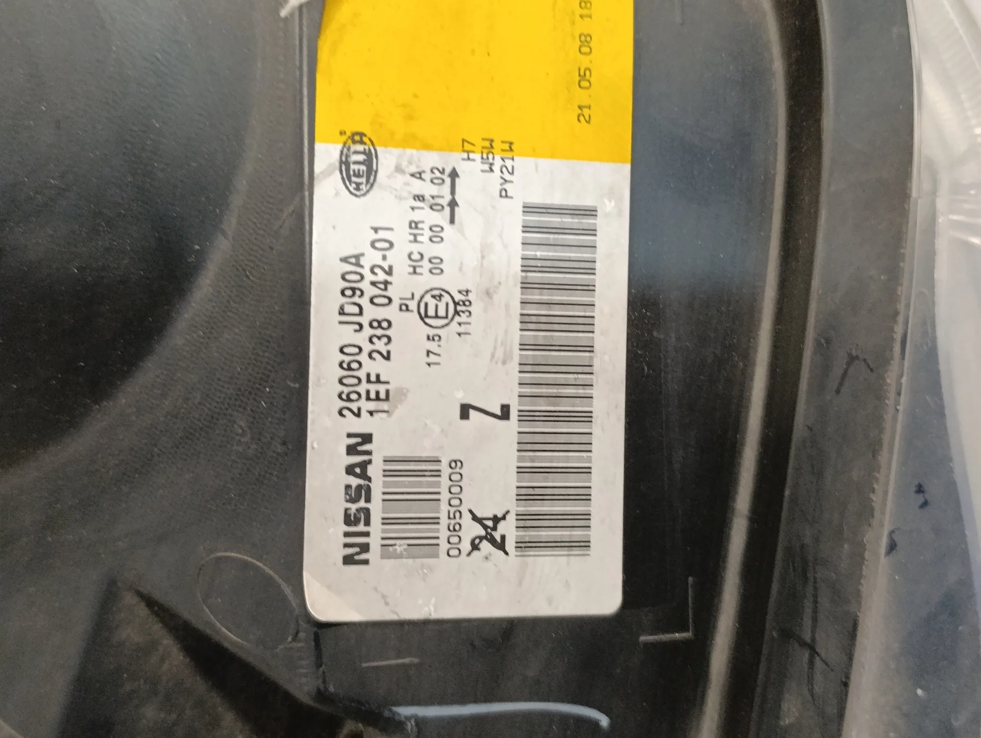 Faro Izquierdo para Nissan Qashqai (J10)