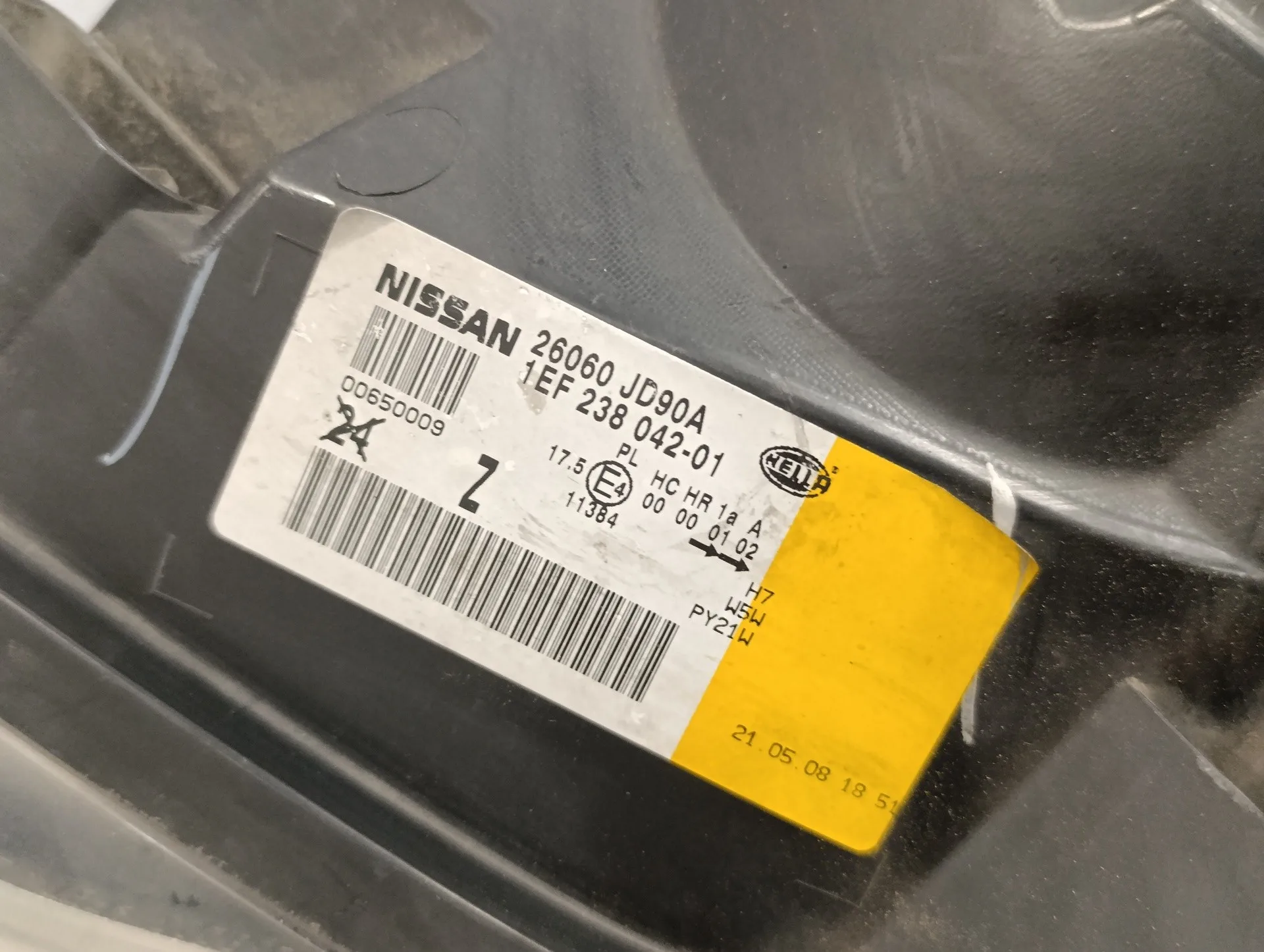 Faro Izquierdo para Nissan Qashqai (J10)