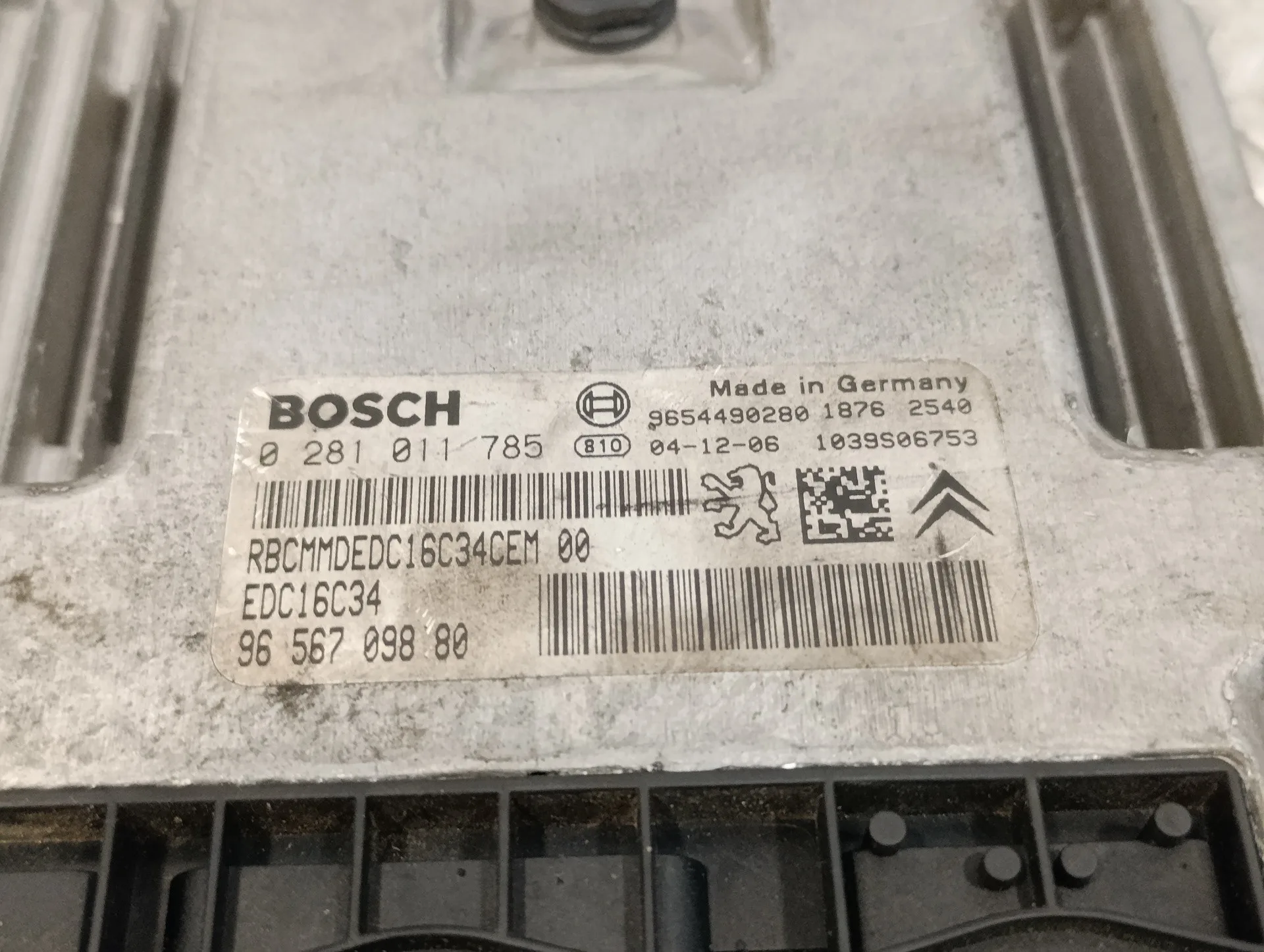 Centralita Motor Uce para Citroën C3