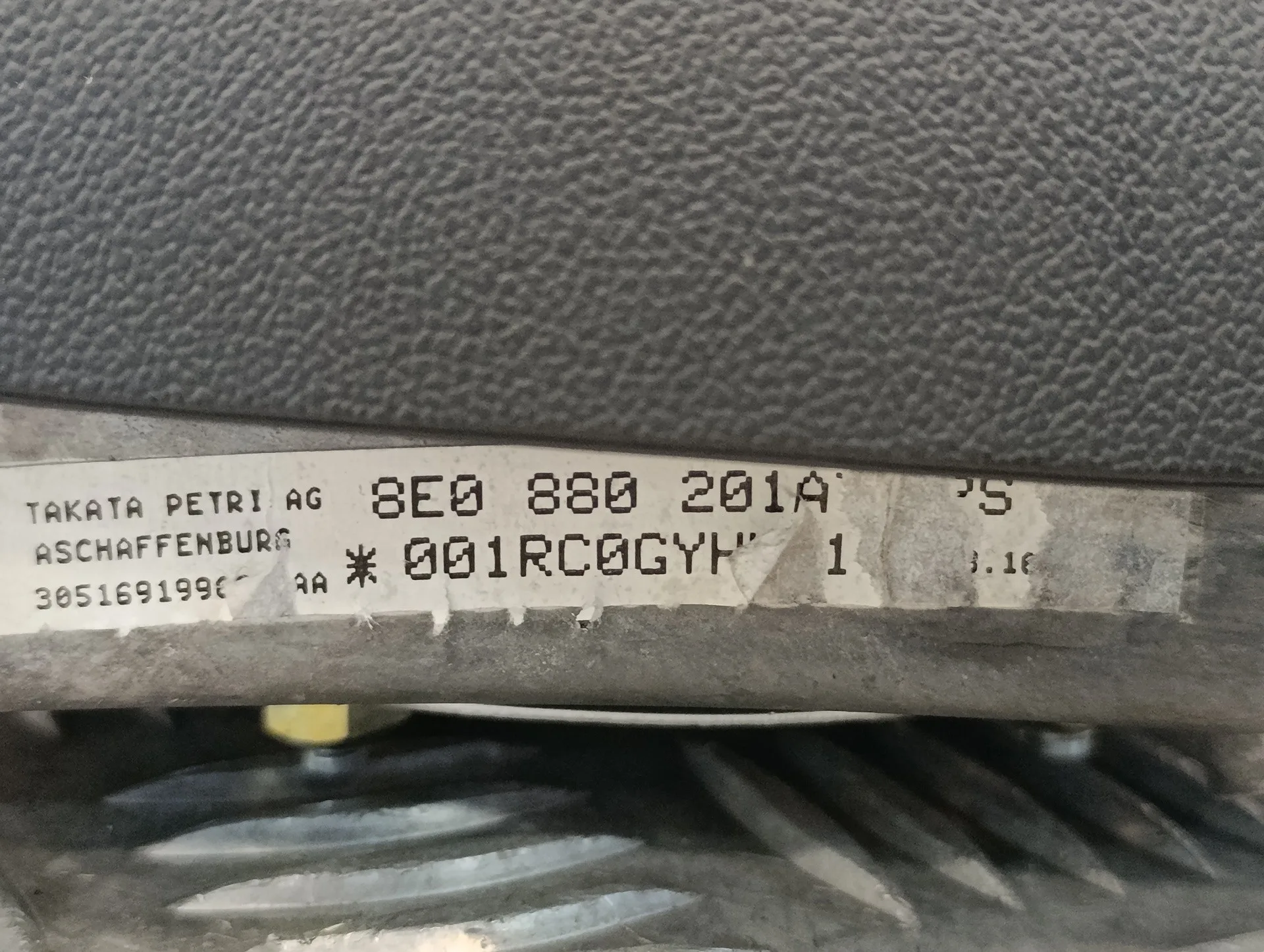 Airbag Delantero Izquierdo para Audi A3 (8P)