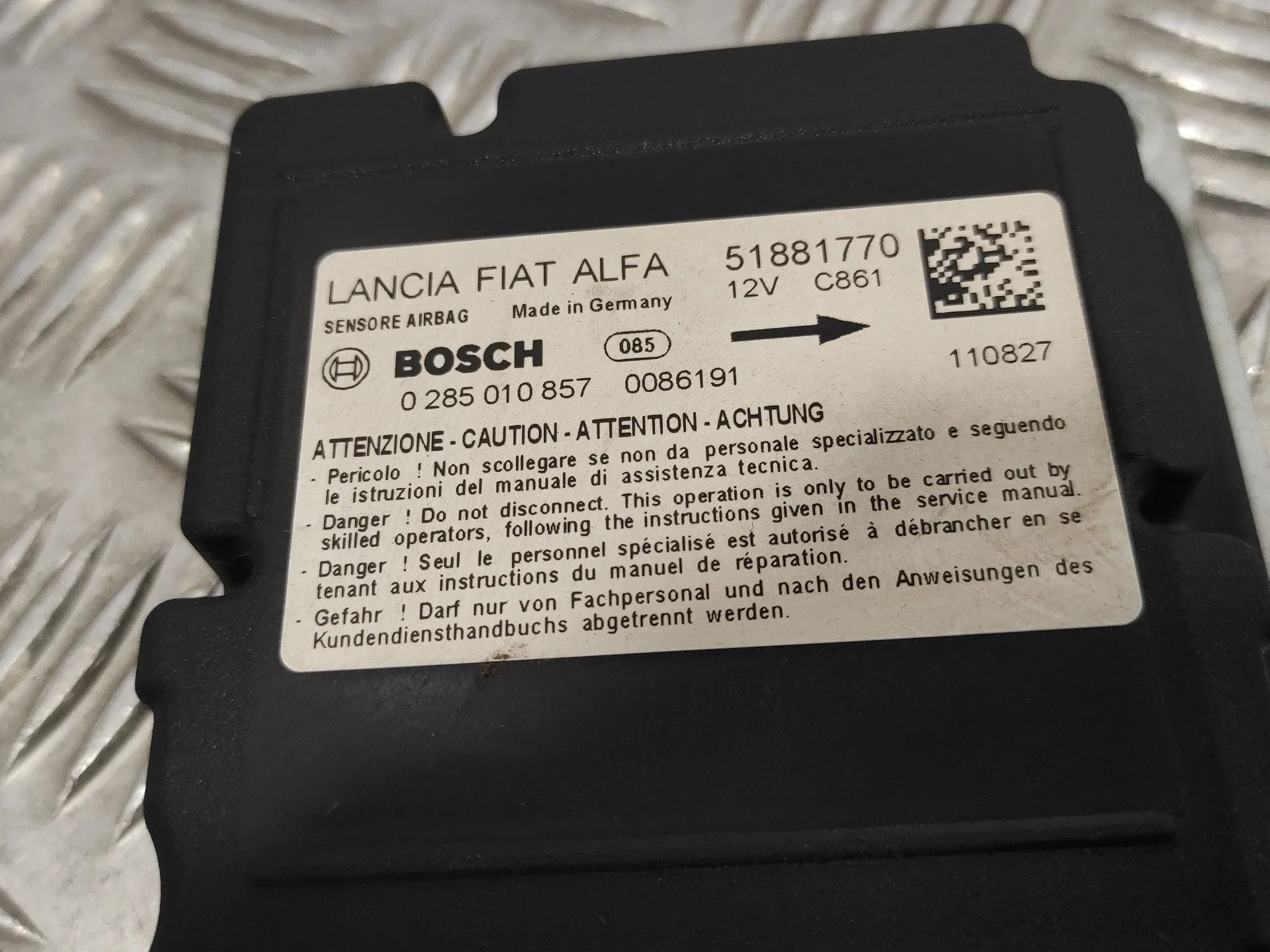 Centralita Airbag para Fiat Doblo
