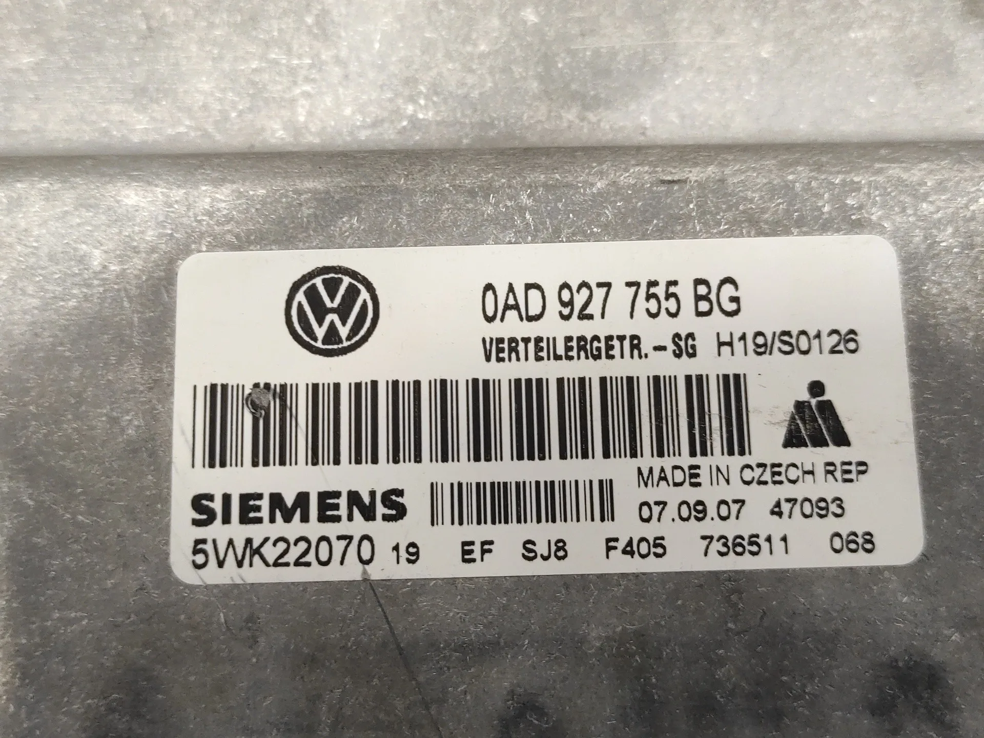Centralita Cambio Automatico para Volkswagen Touareg (7L6)