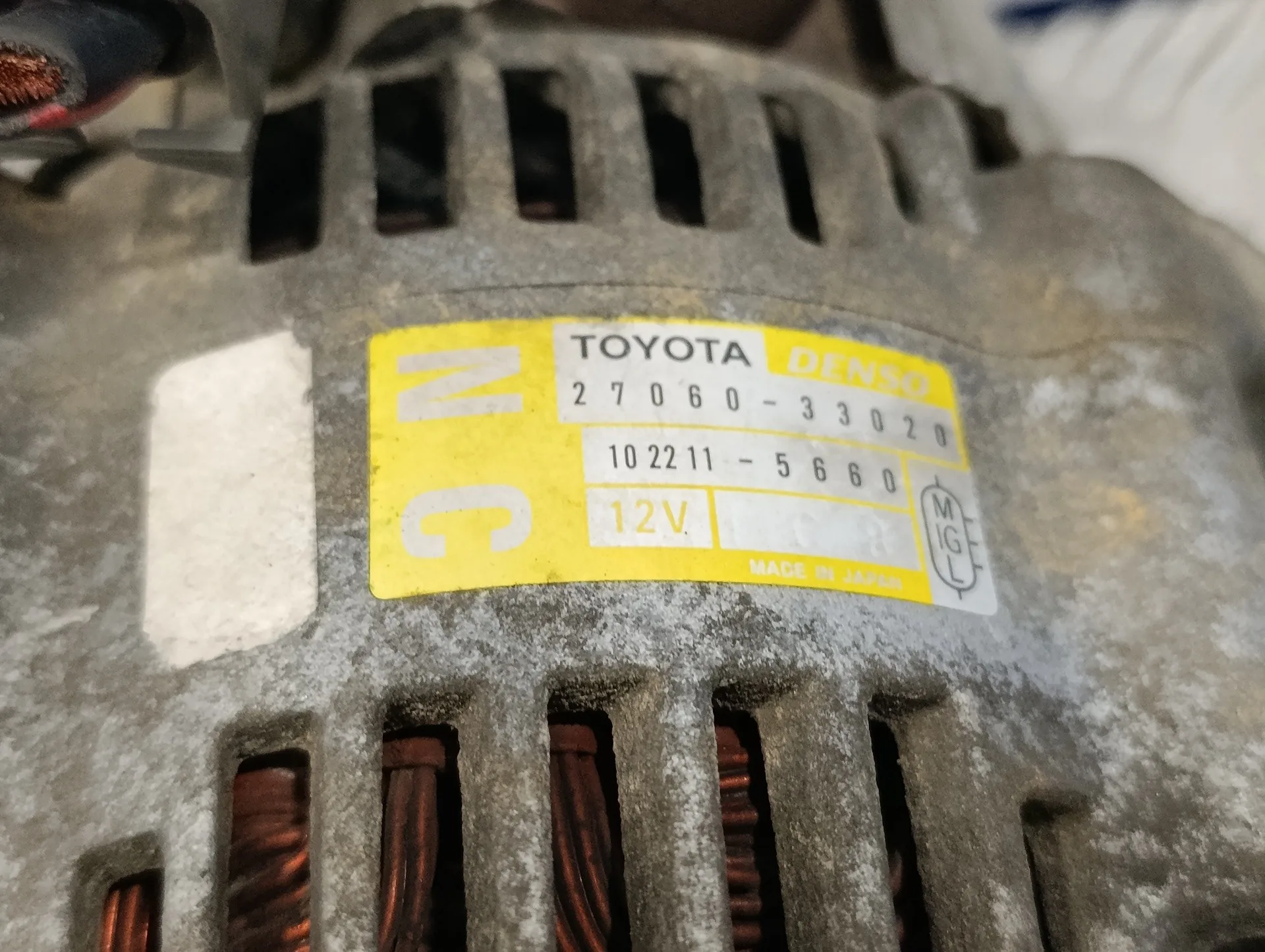 Alternador para Toyota Yaris (Ncp1/Nlp1/Scp1)