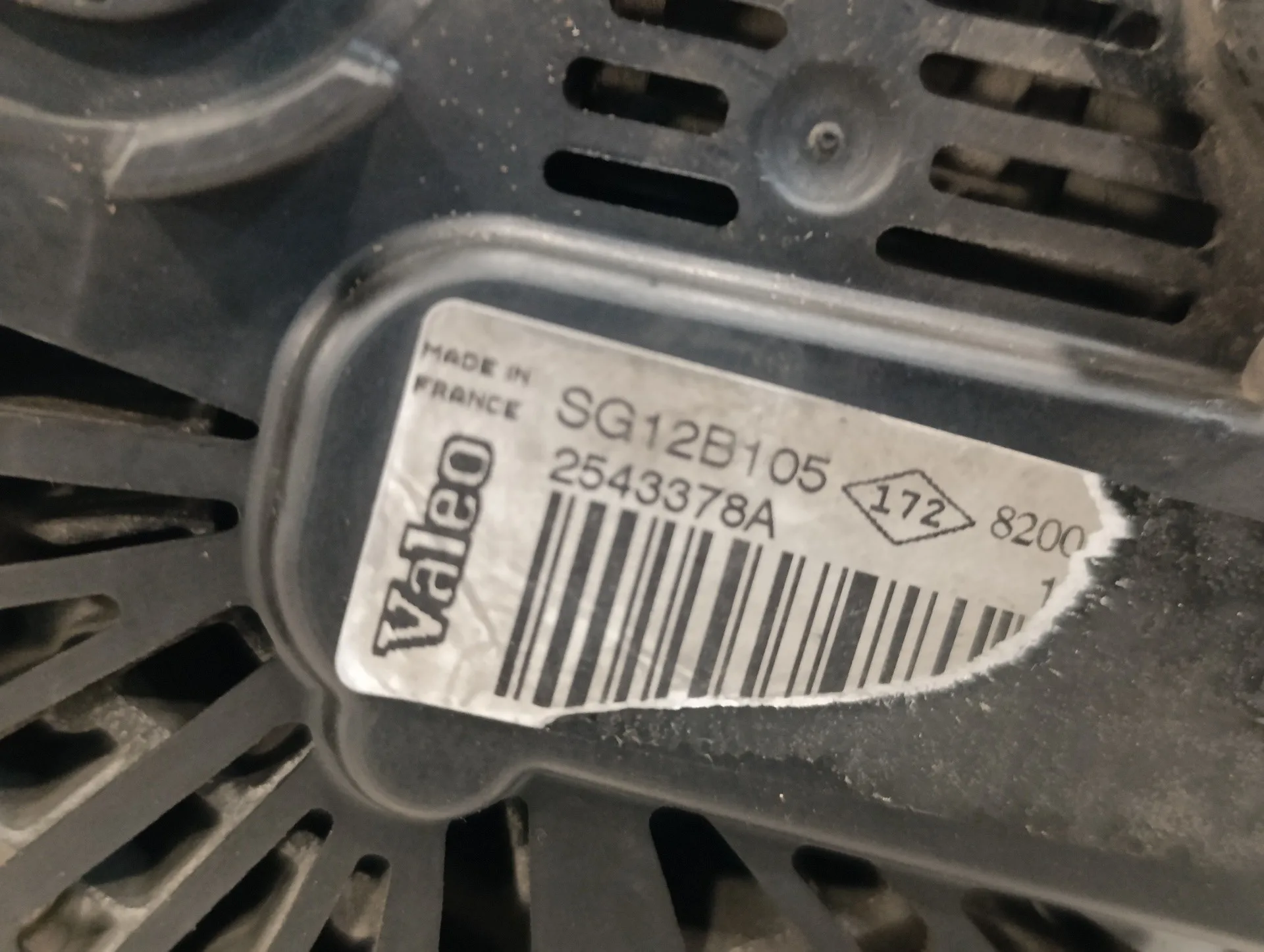 Alternador para Renault Kangoo (F/Kc0)
