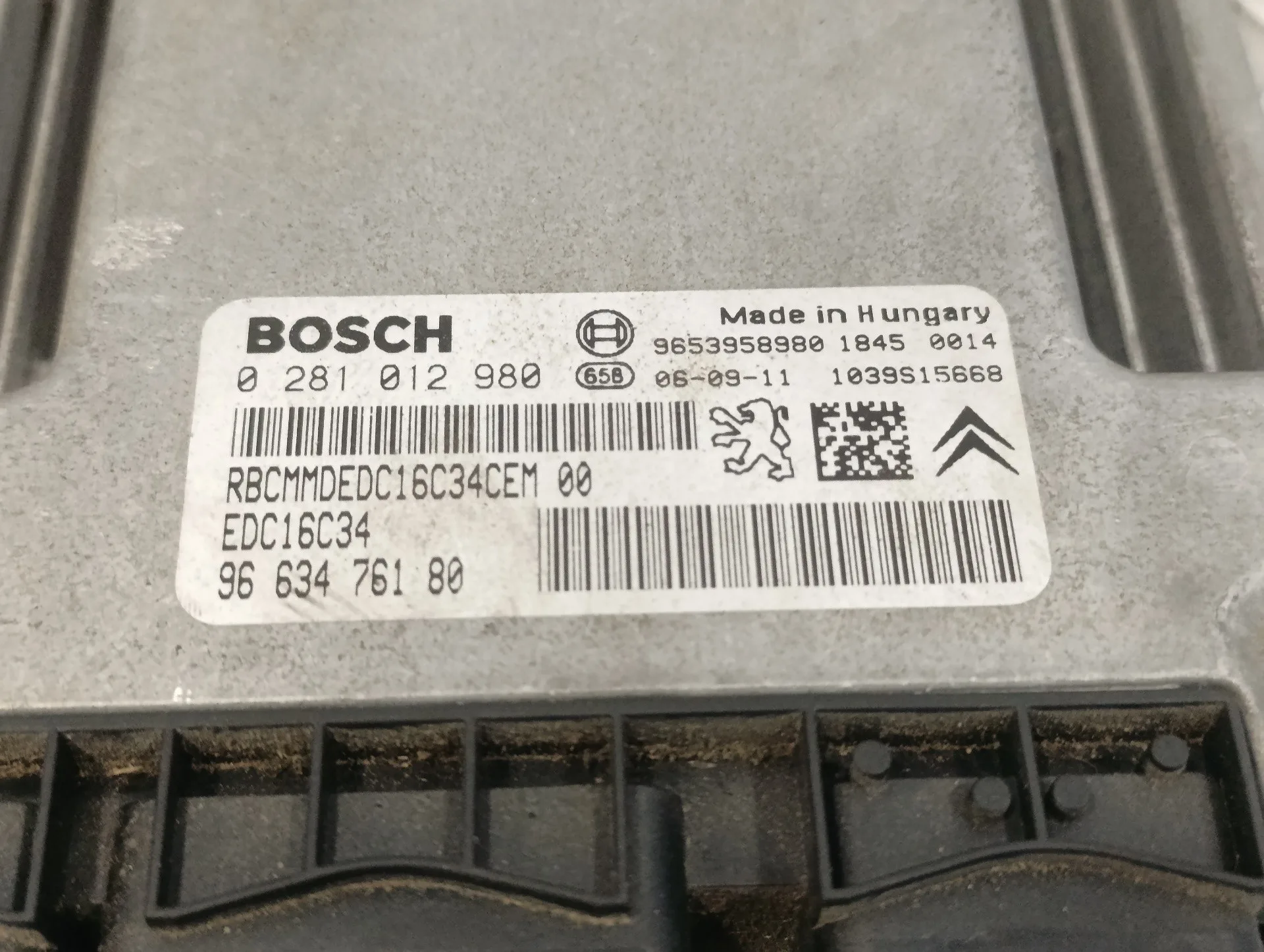 Centralita Motor Uce para Citroën C4 Grand Picasso