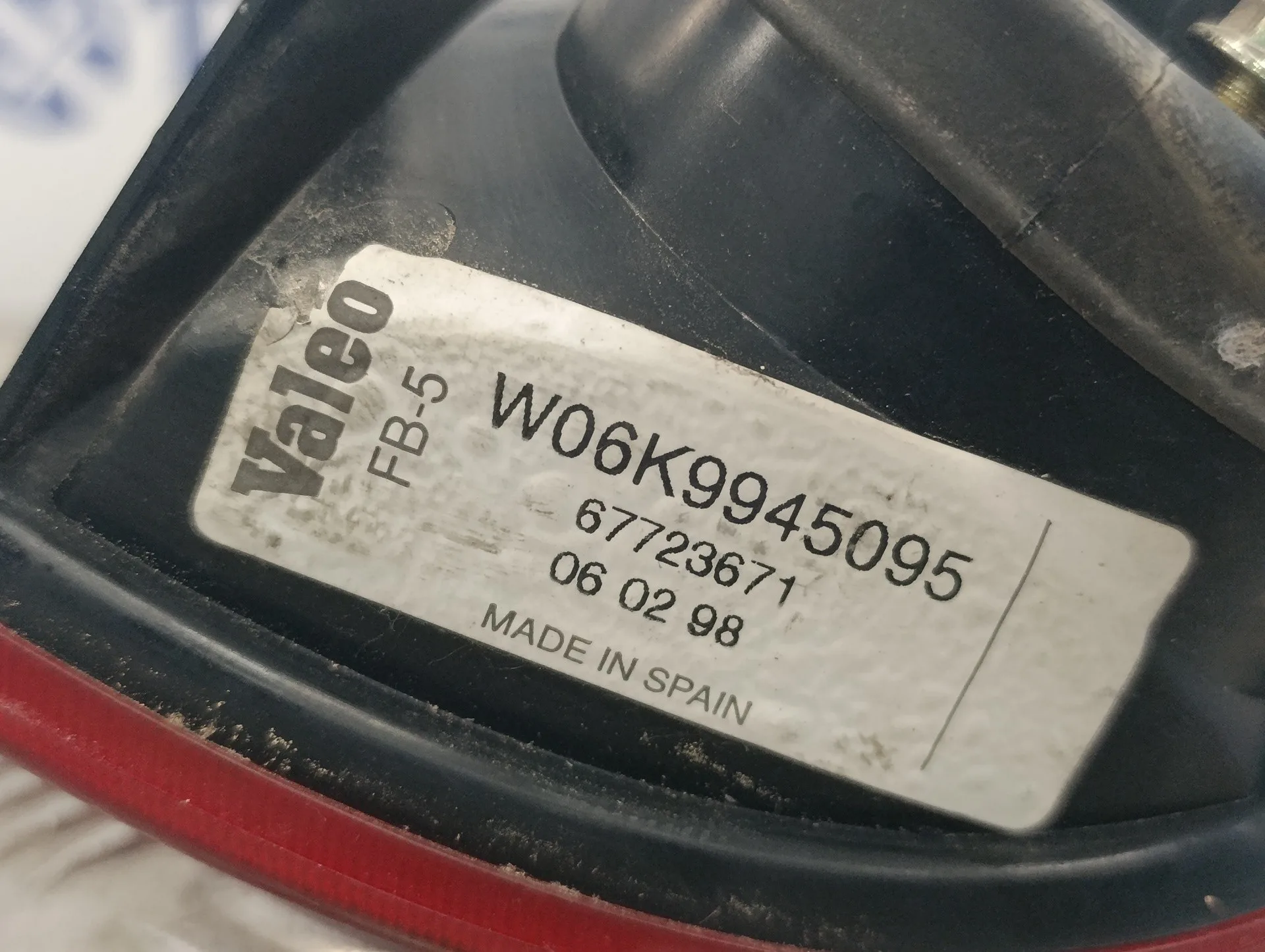 Piloto Trasero Izquierdo para Seat Inca (6K9)