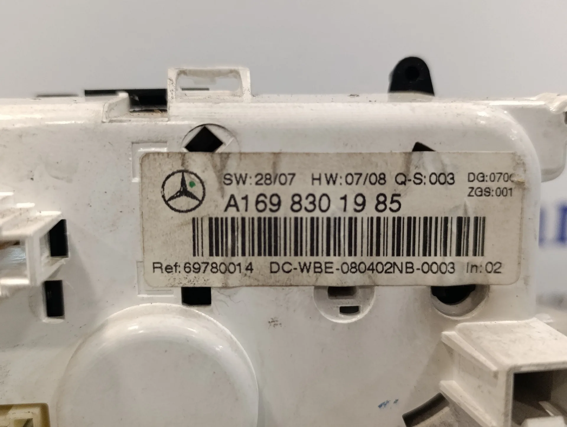 Mando Climatizador para Mercedes-Benz Clase B (W245)