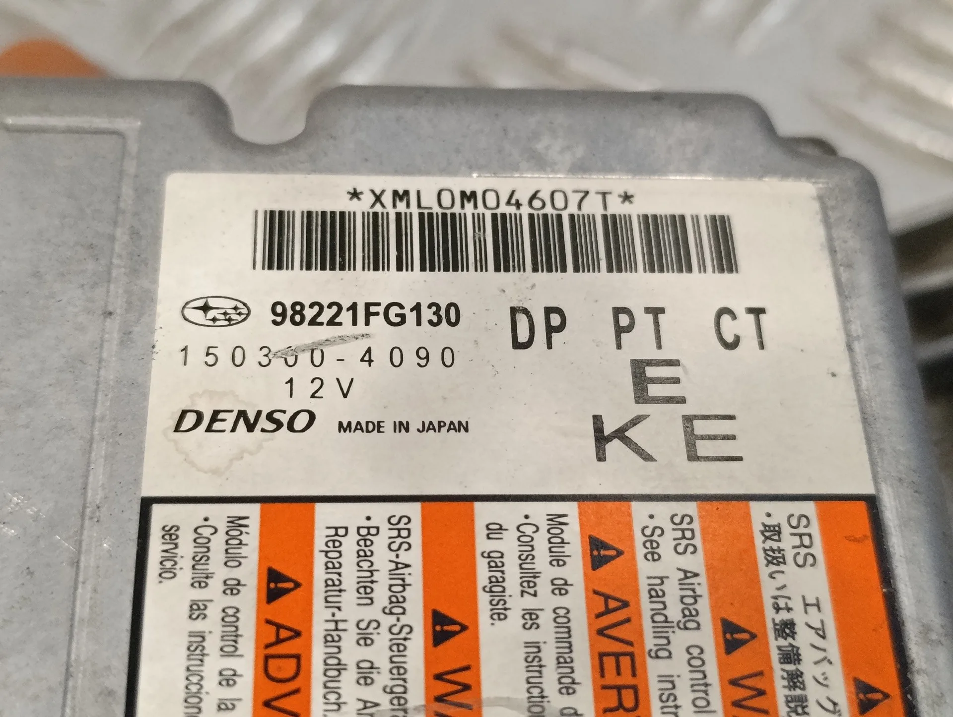 Centralita Airbag para Subaru Impreza G12