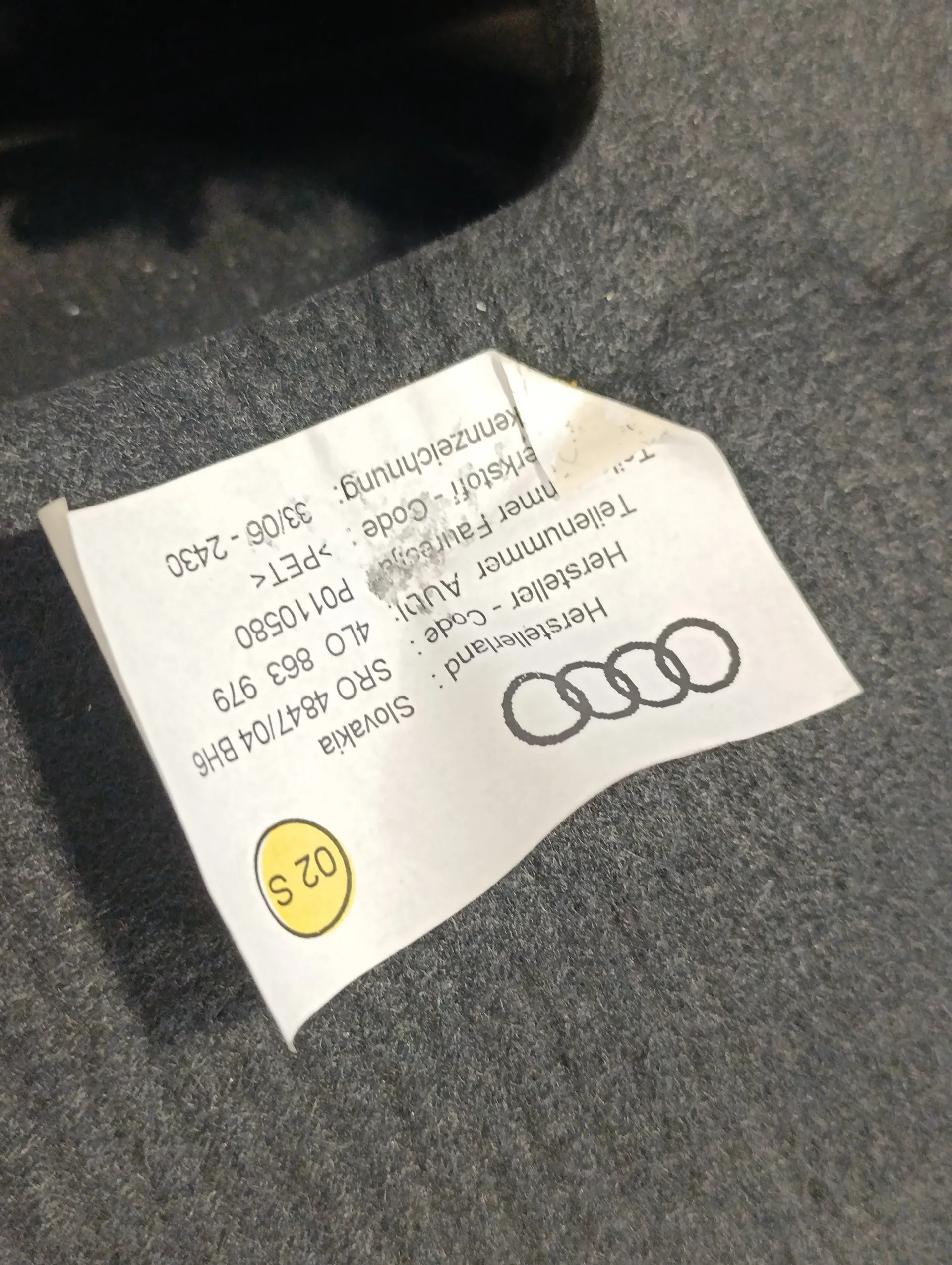 Guarnecido Puerta Delantera Derecha para Audi Q7 (4L)