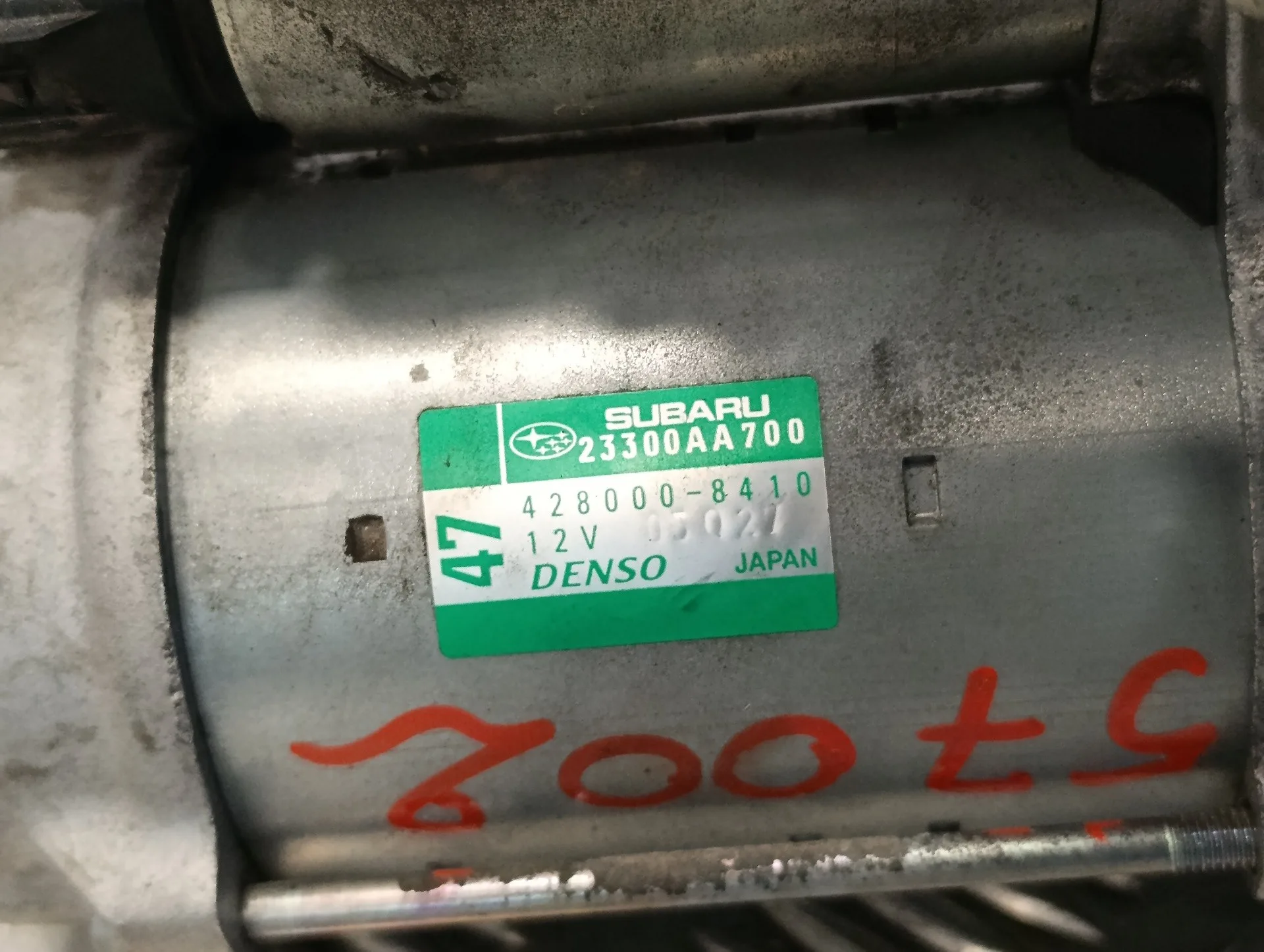 Motor Arranque para Subaru Xv
