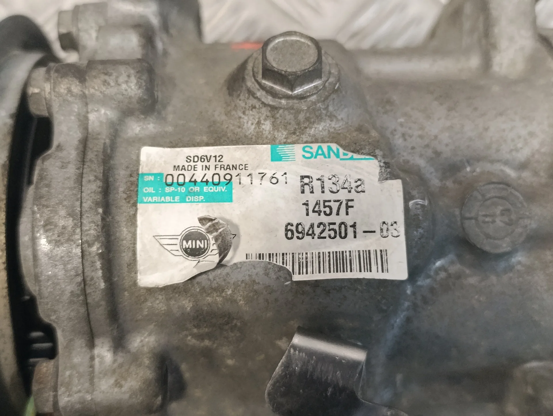 Compresor Aire Acondicionado para Bmw Mini (R56)