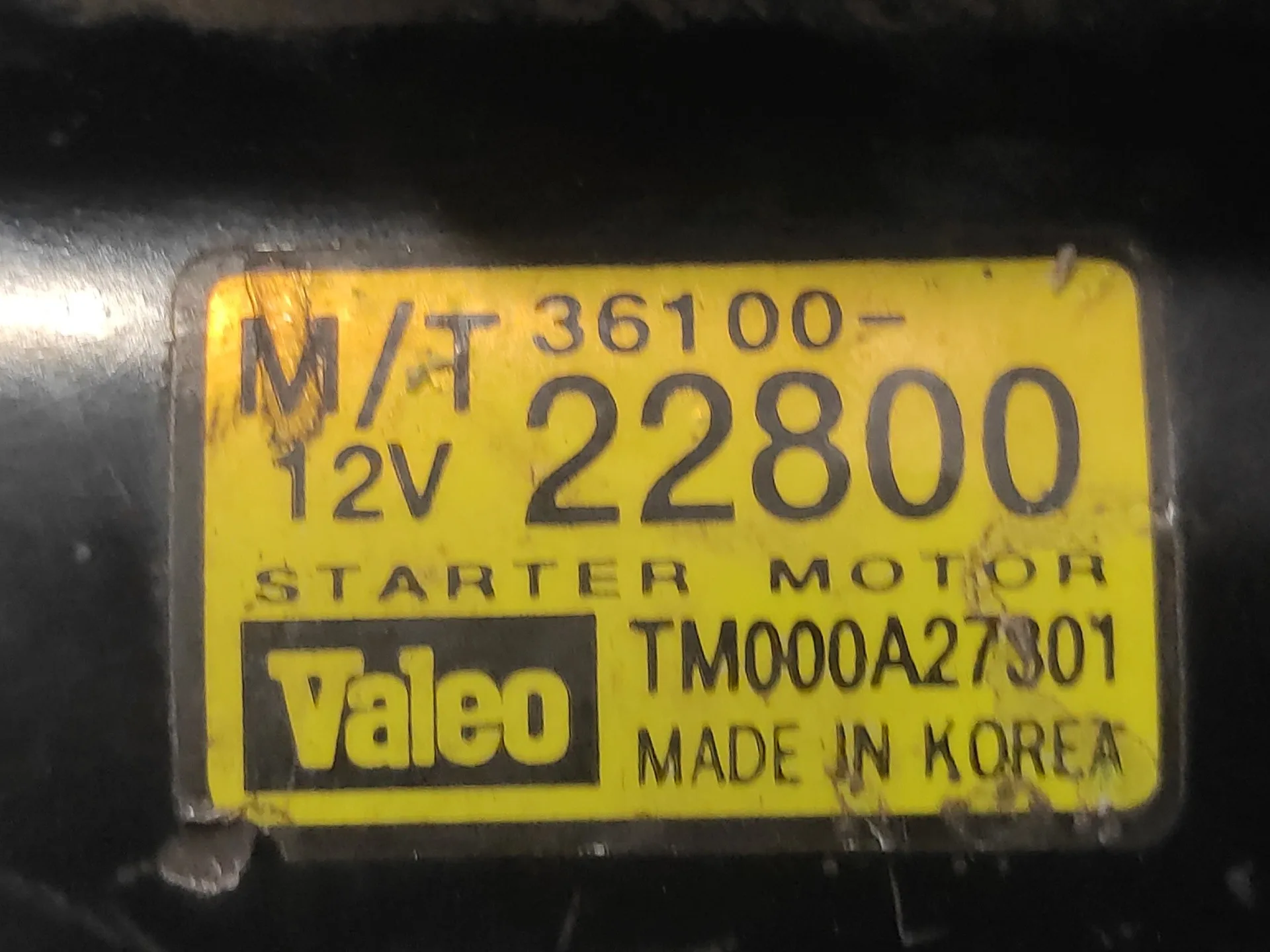 Motor Arranque para Hyundai Getz (Tb)