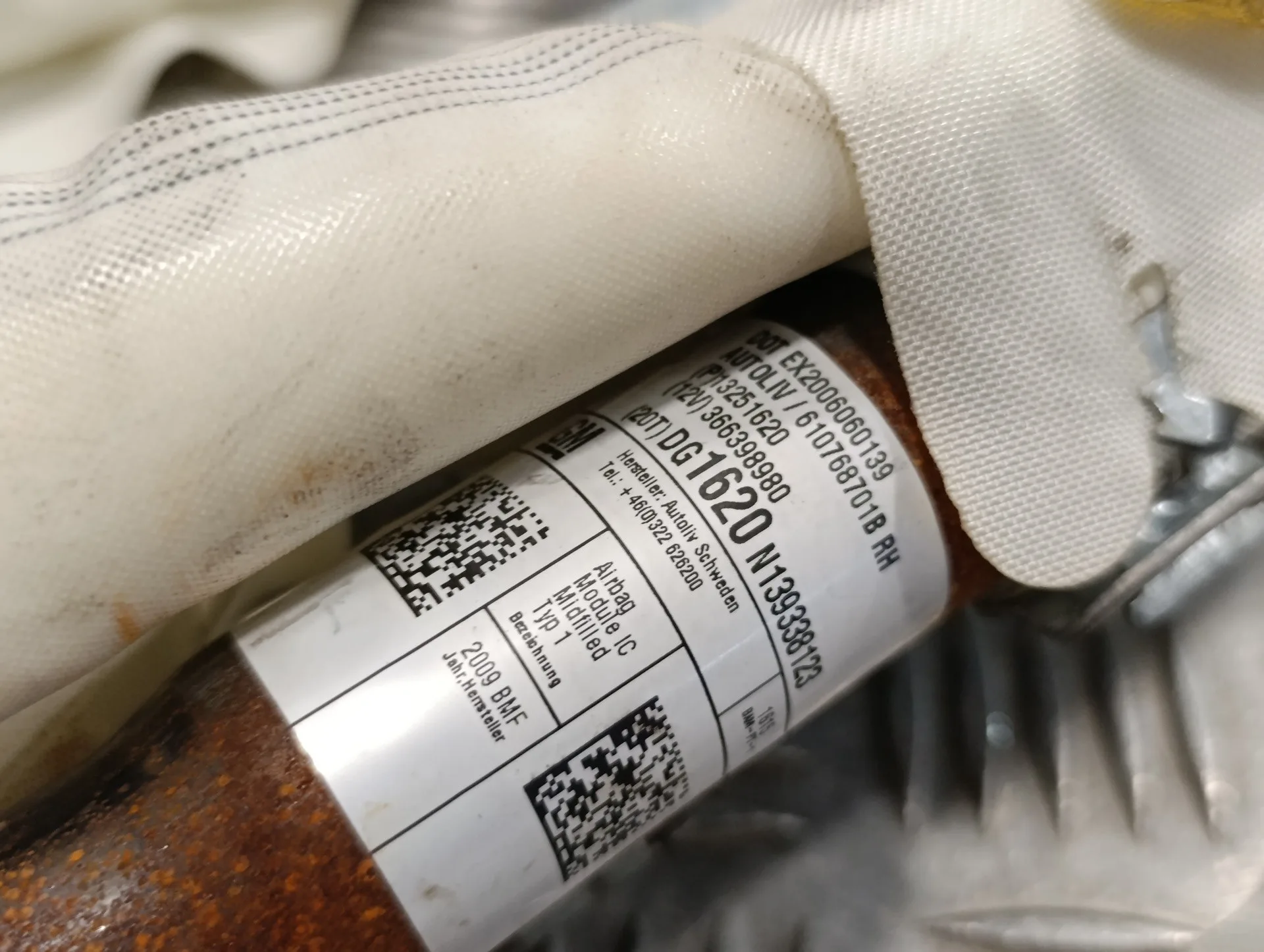Airbag Cortina Delantero Derecho para Opel Astra J Lim.