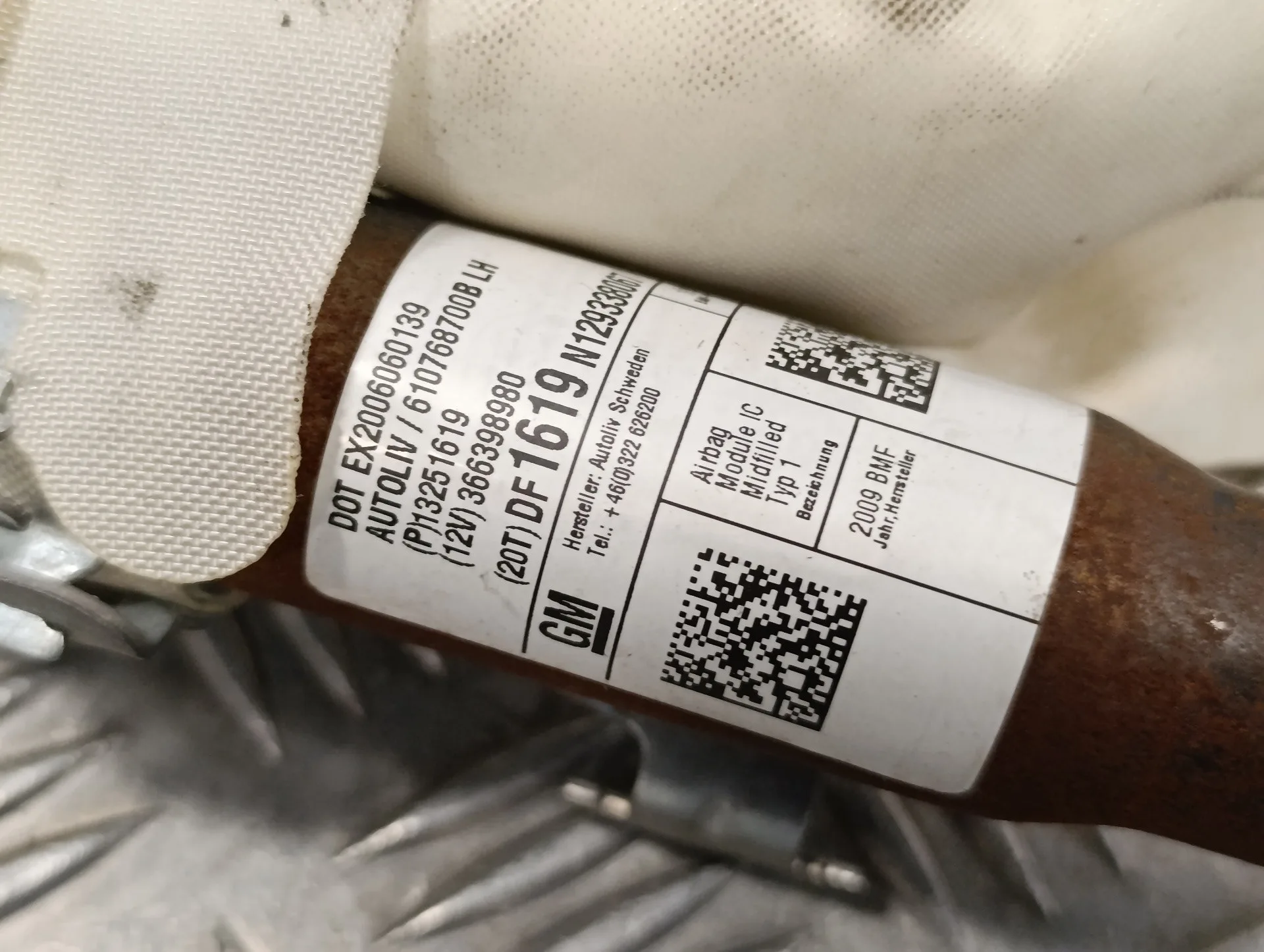 Airbag Cortina Delantero Izquierdo para Opel Astra J Lim.