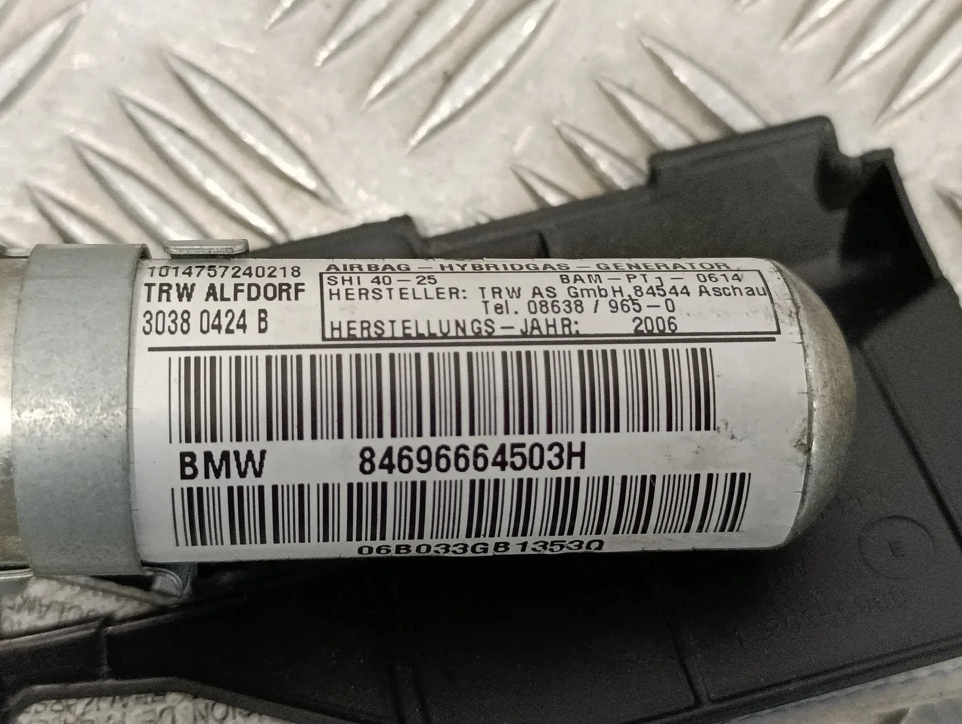 Airbag Cortina Delantero Izquierdo para Bmw Serie 3 Berlina (E90)
