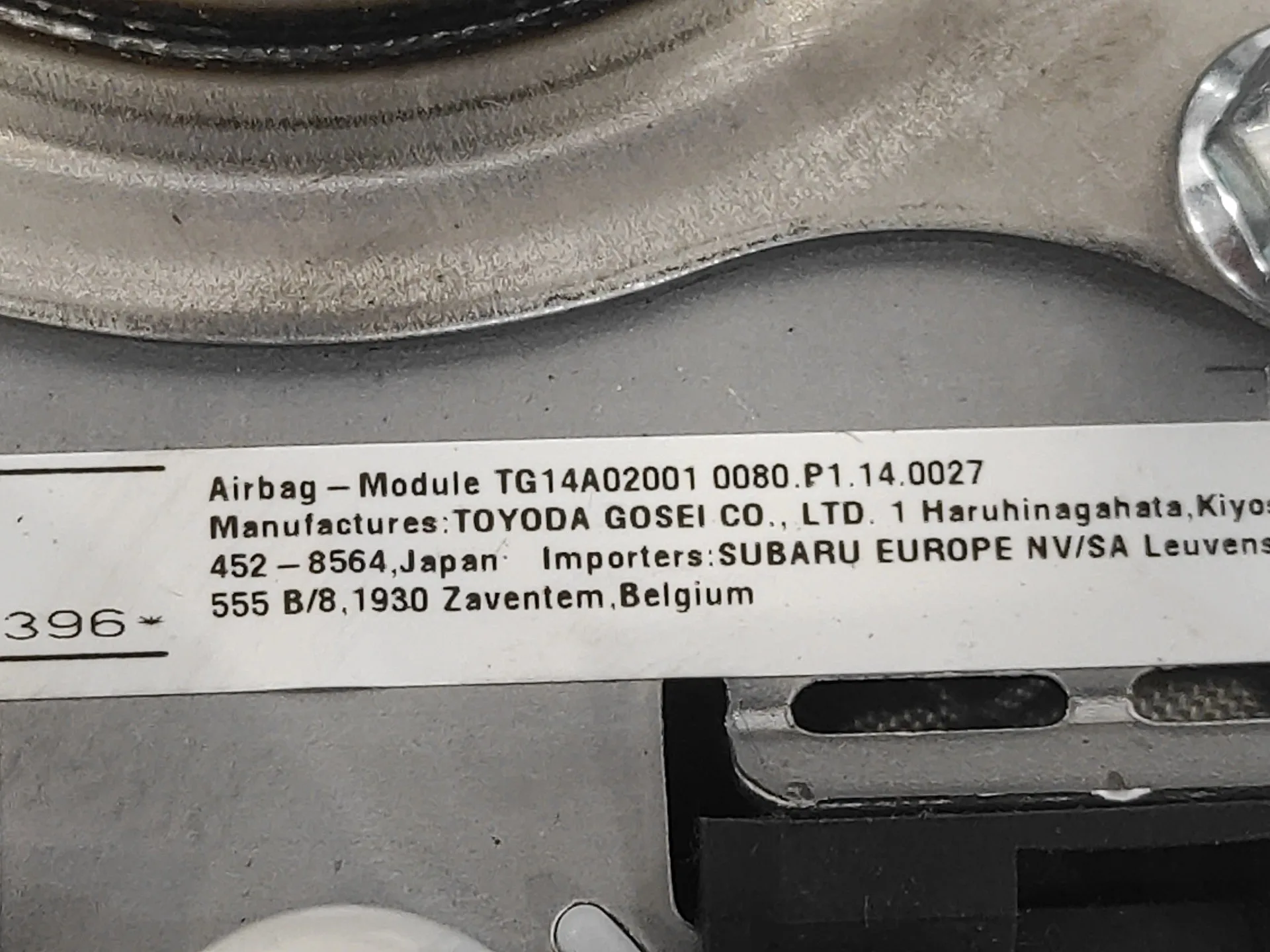 Airbag Delantero Izquierdo para Subaru Xv (G5)