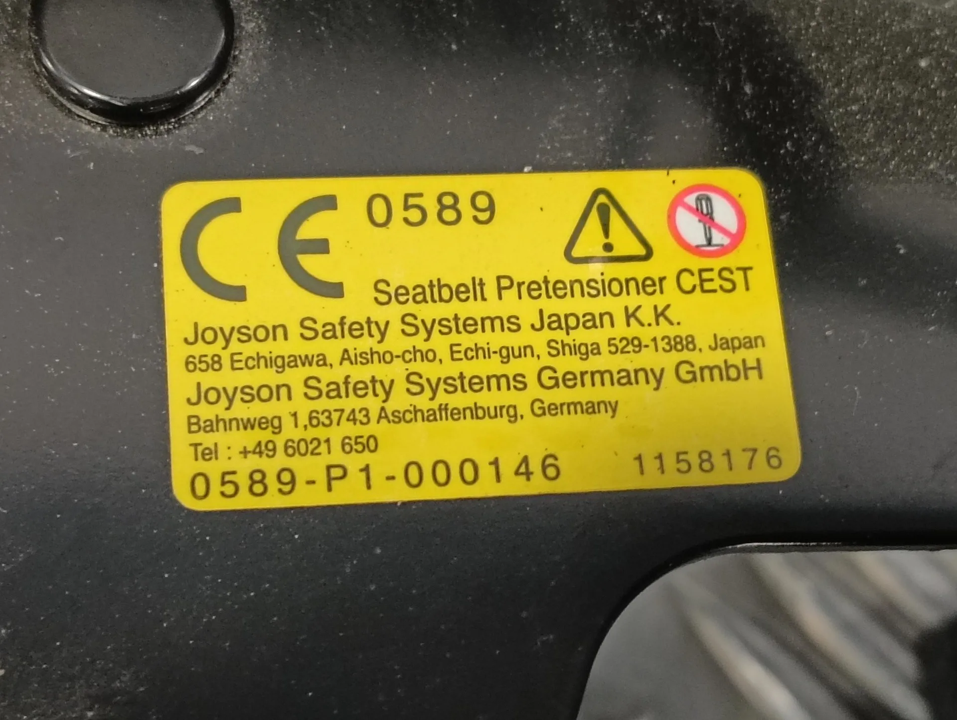 Cinturon Seguridad Trasero Derecho para Subaru Xv (G5)