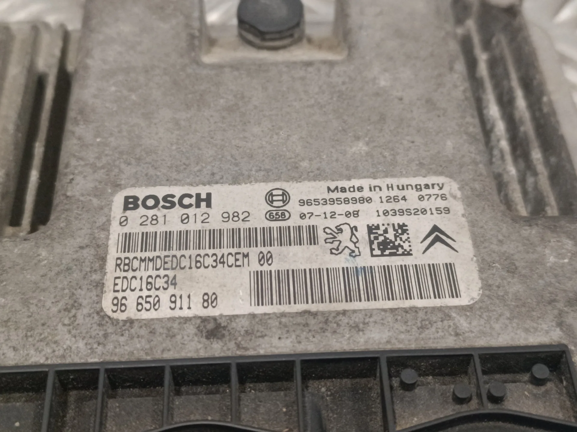 Centralita Motor Uce para Citroën Jumpy