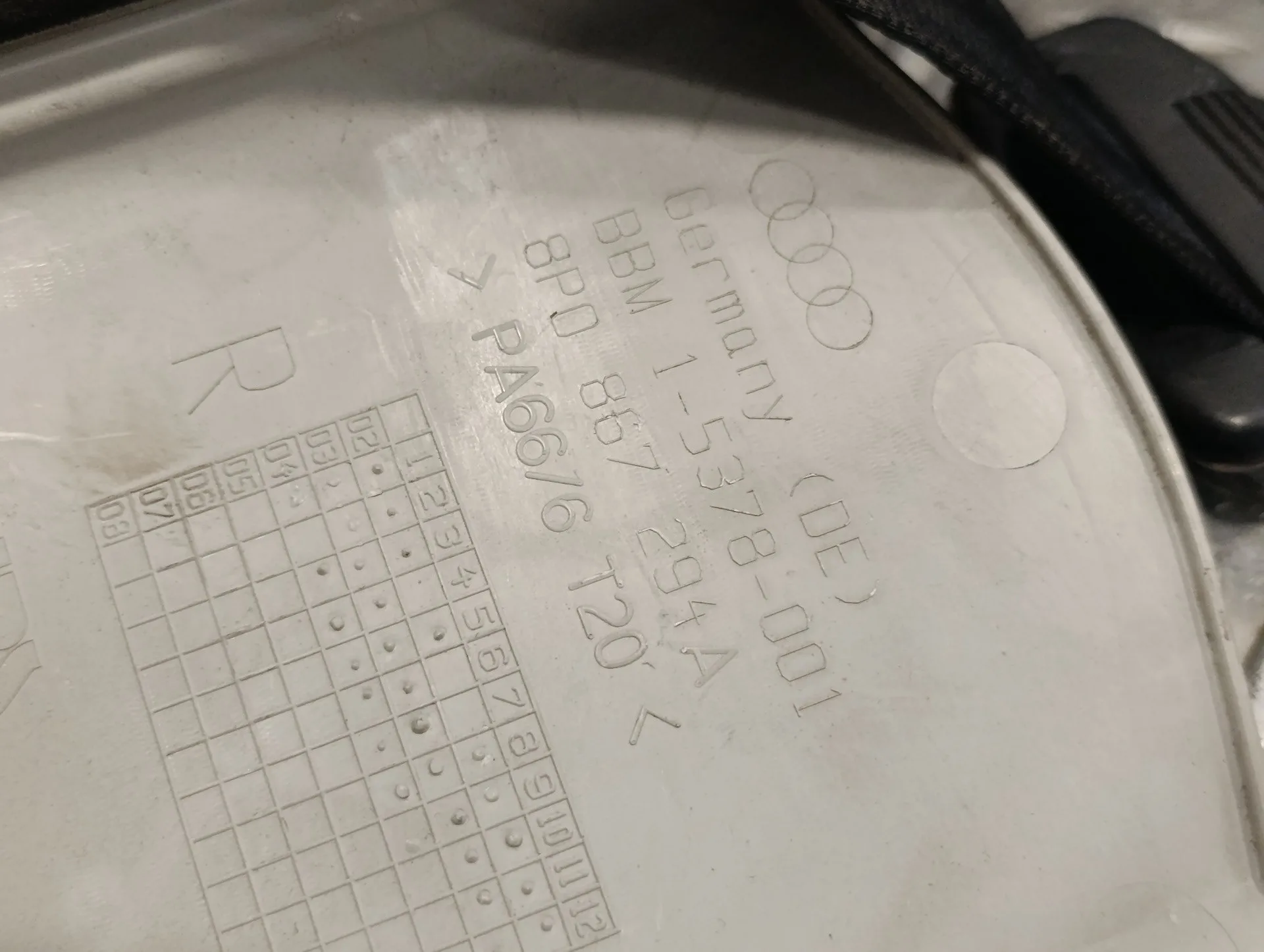 Cinturon Seguridad Delantero Derecho para Audi A3 (8P)