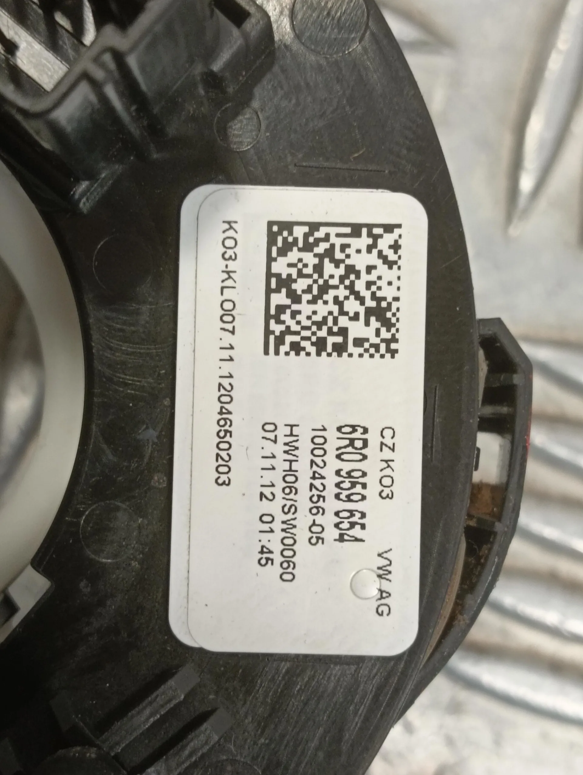 Anillo Airbag para Seat Ibiza (6J5)