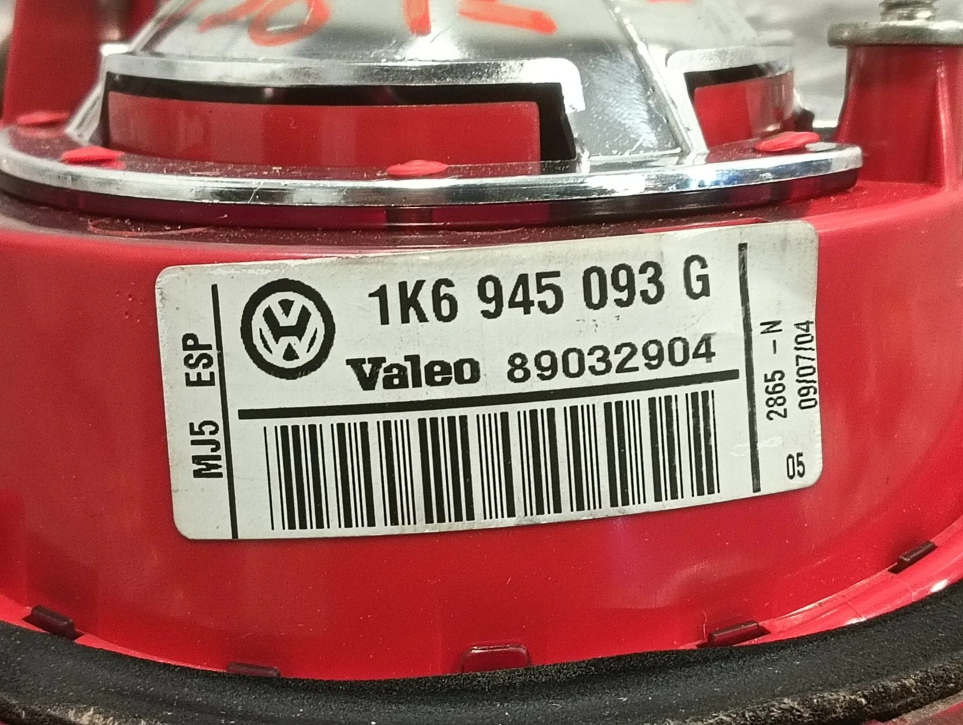 Piloto Trasero Izquierdo Interior para Volkswagen Golf V Berlina (1K1)