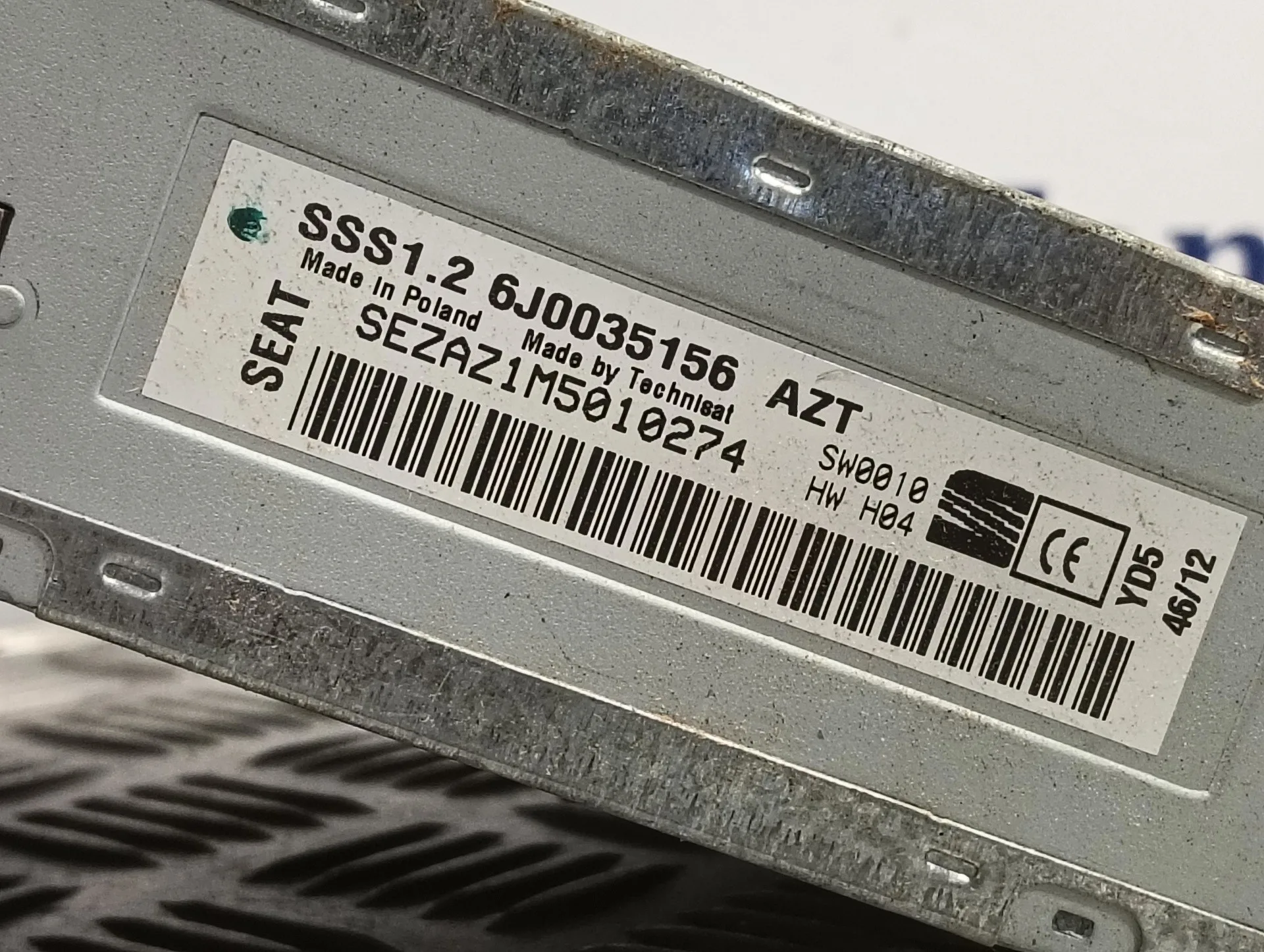 Sistema Audio / Radio Cd para Seat Ibiza (6J5)
