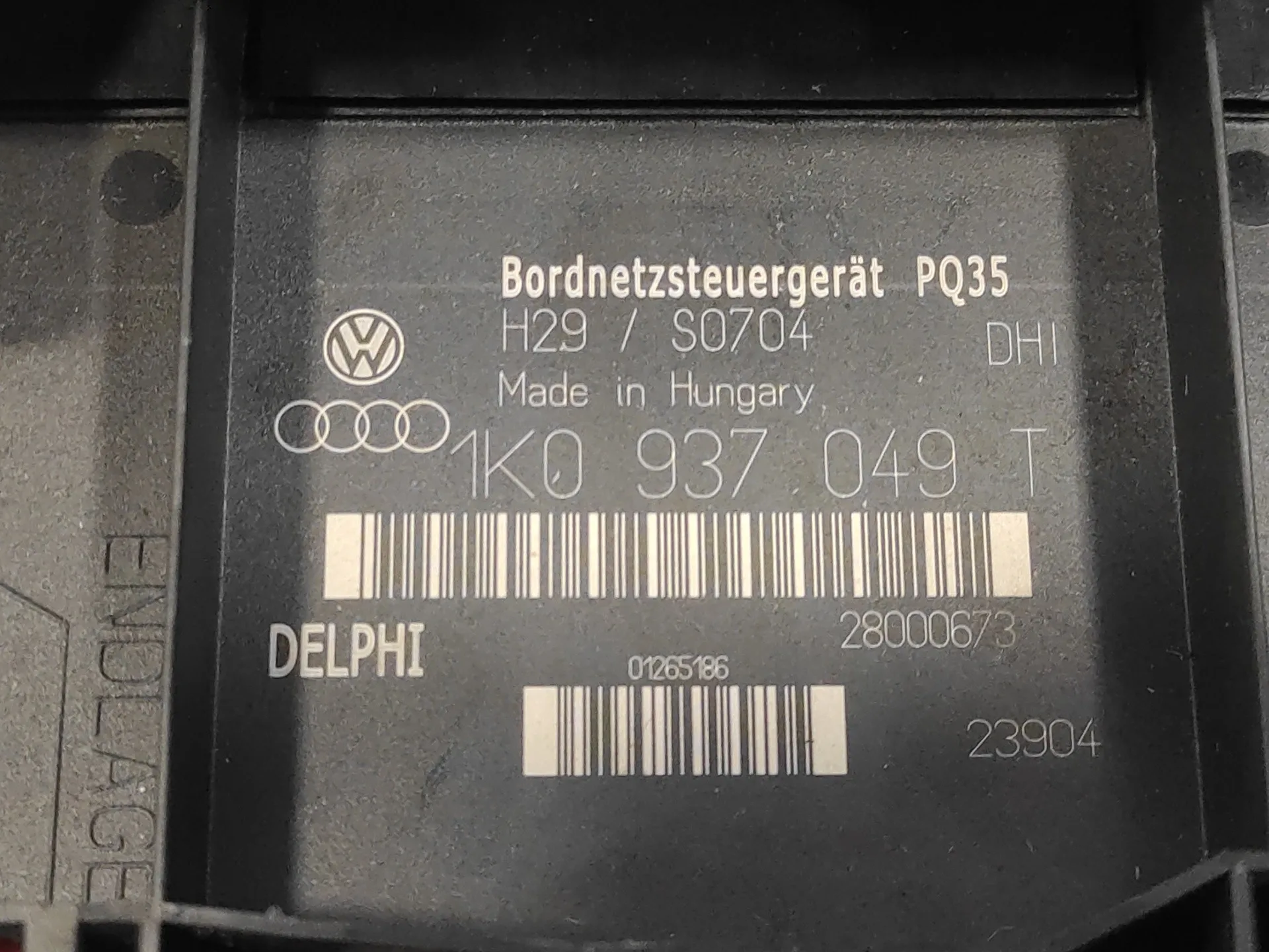 Caja Reles / Fusibles para Volkswagen Golf V Berlina (1K1)