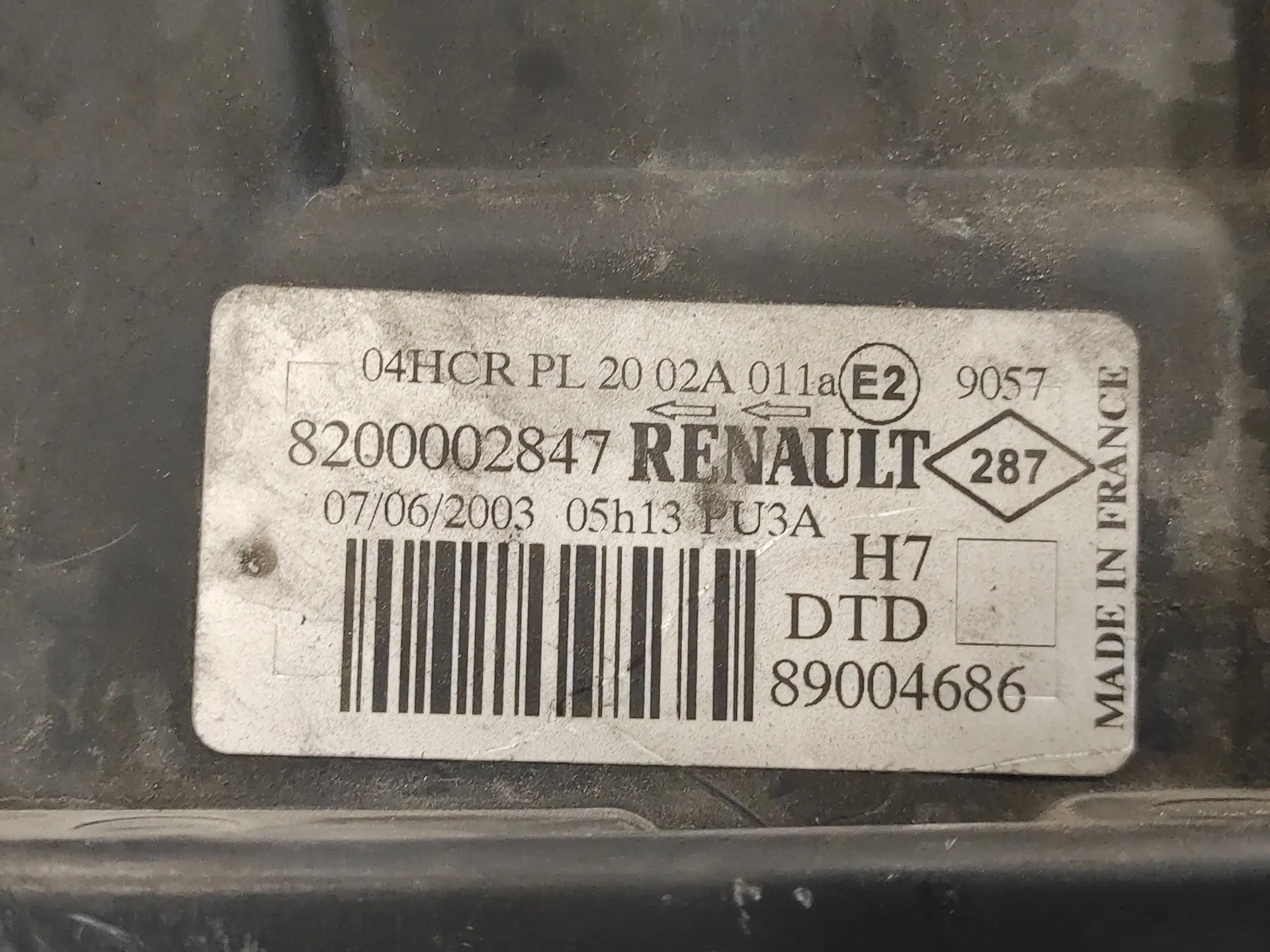 Faro Derecho para Renault Laguna Ii (Bg0)