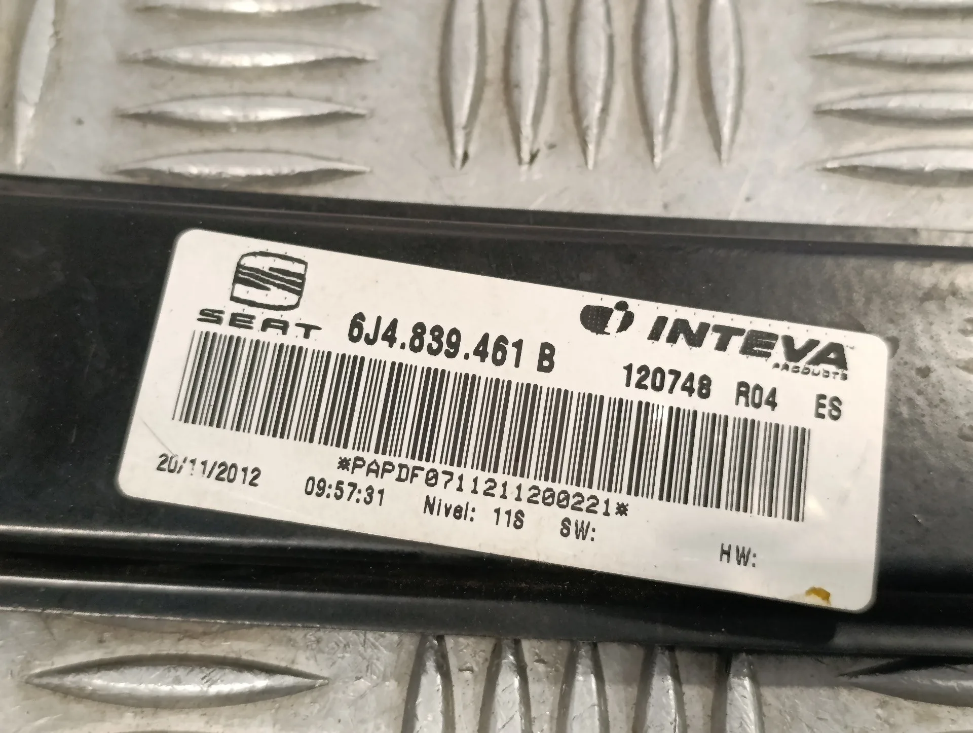 Elevalunas Trasero Izquierdo para Seat Ibiza (6J5)