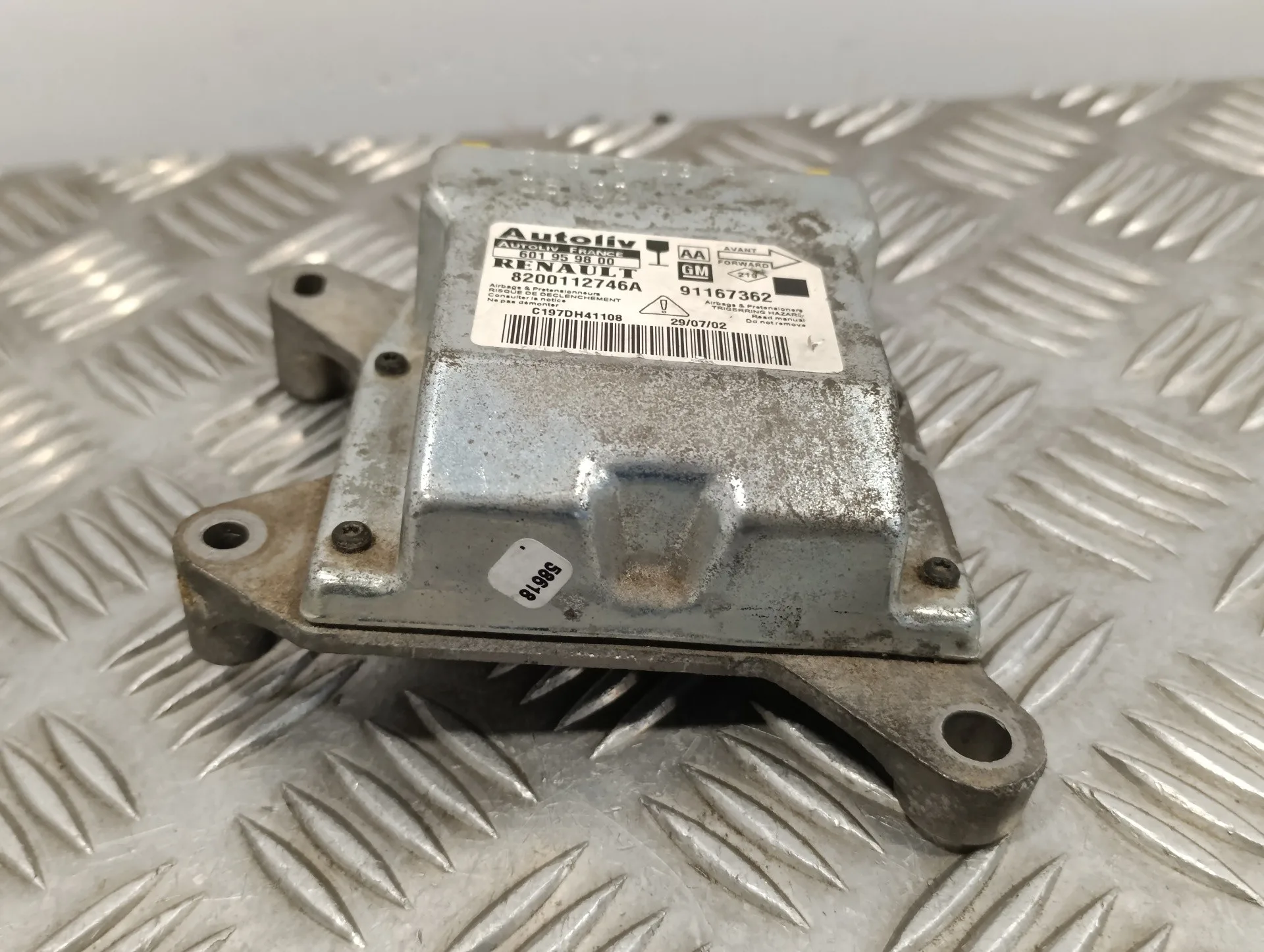Centralita Airbag para Renault Trafic Caja Cerrada (Ab 4.01)