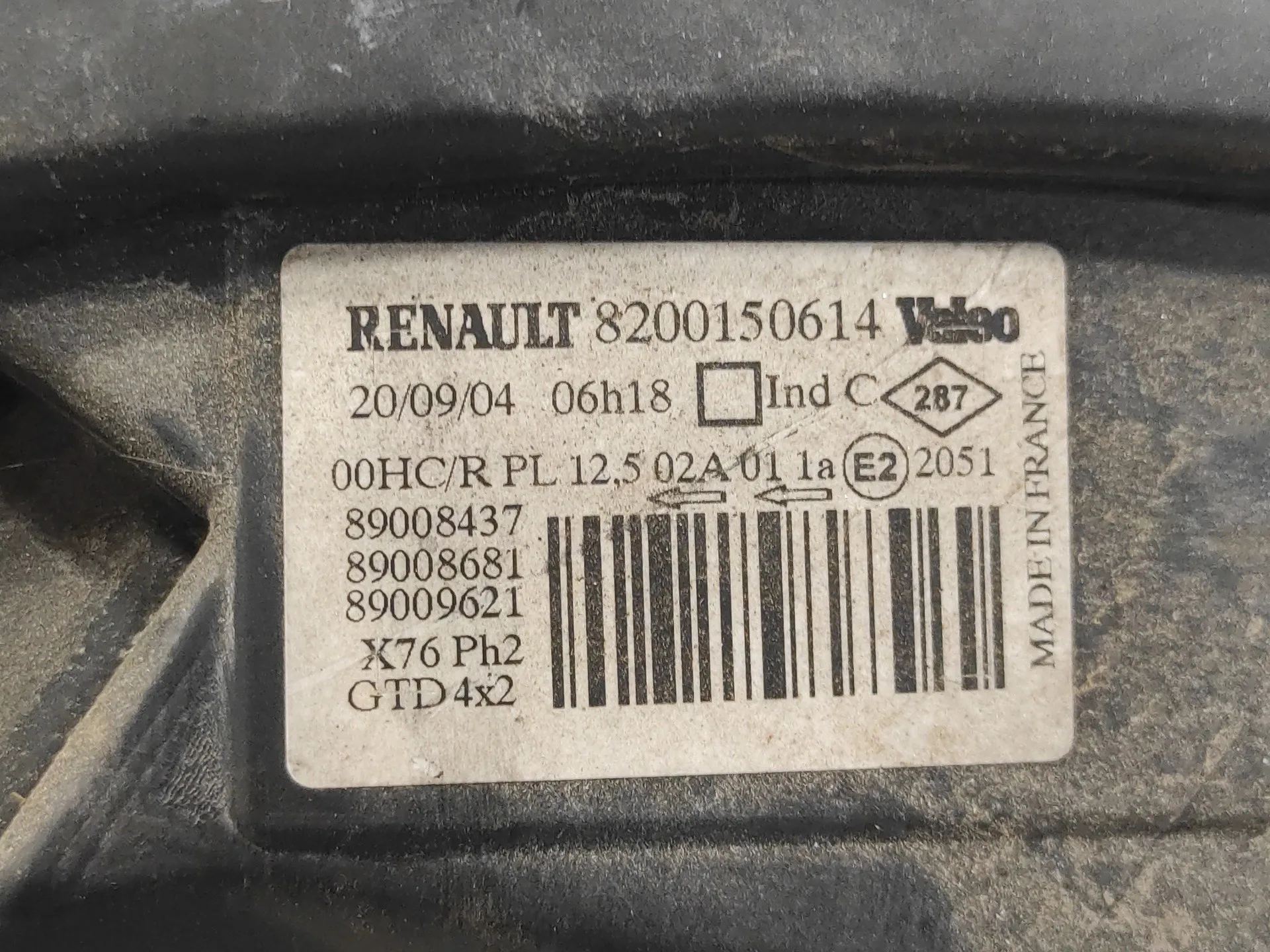 Faro Izquierdo para Renault Kangoo (F/Kc0)