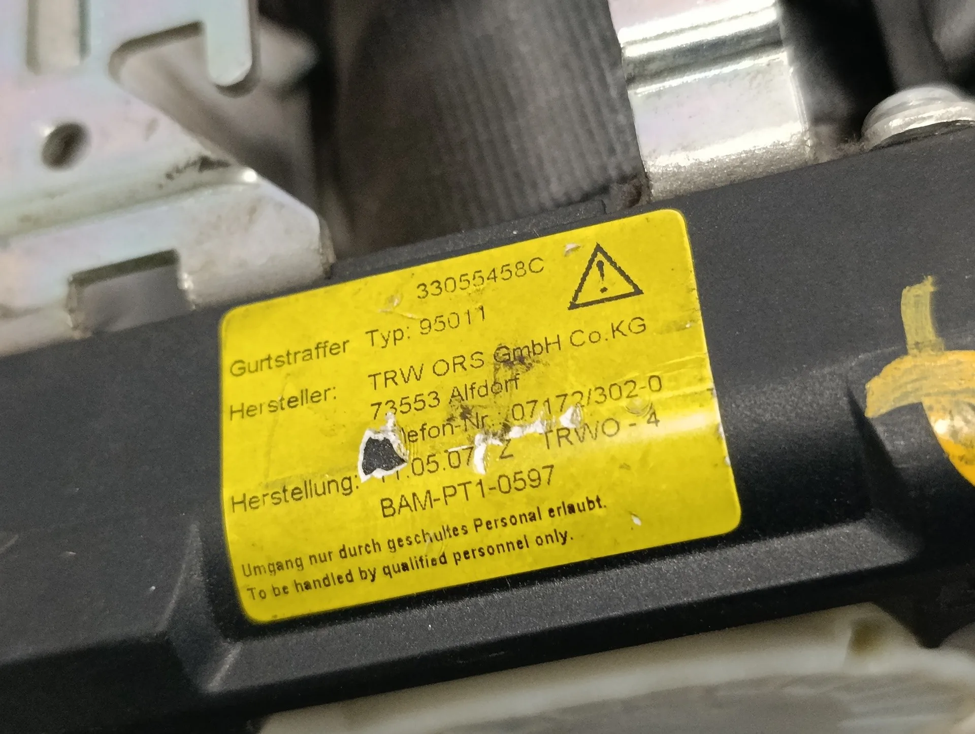 Cinturon Seguridad Delantero Izquierdo para Renault Clio Iii