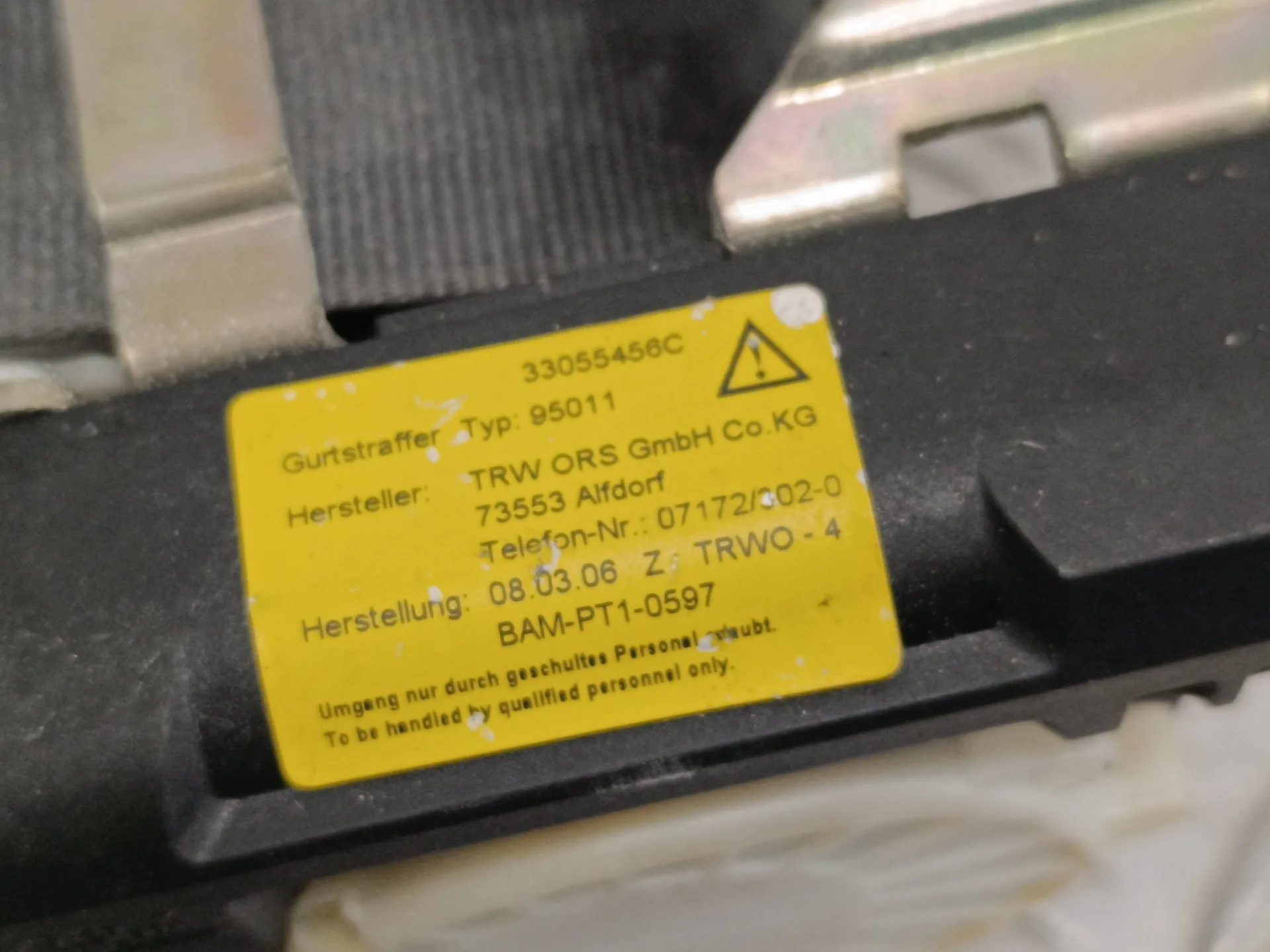 Cinturon Seguridad Delantero Derecho para Renault Clio Iii