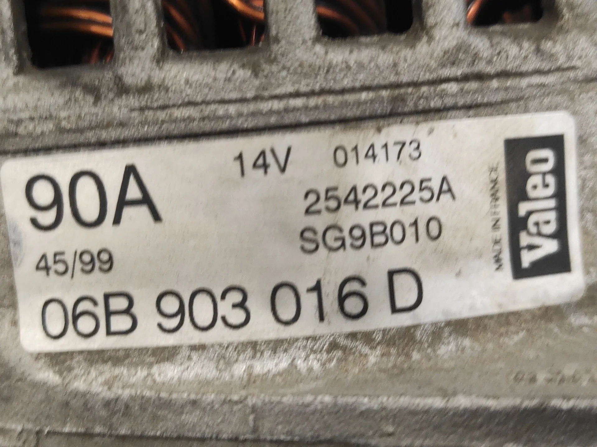 Alternador para Audi A4 Berlina (B5)