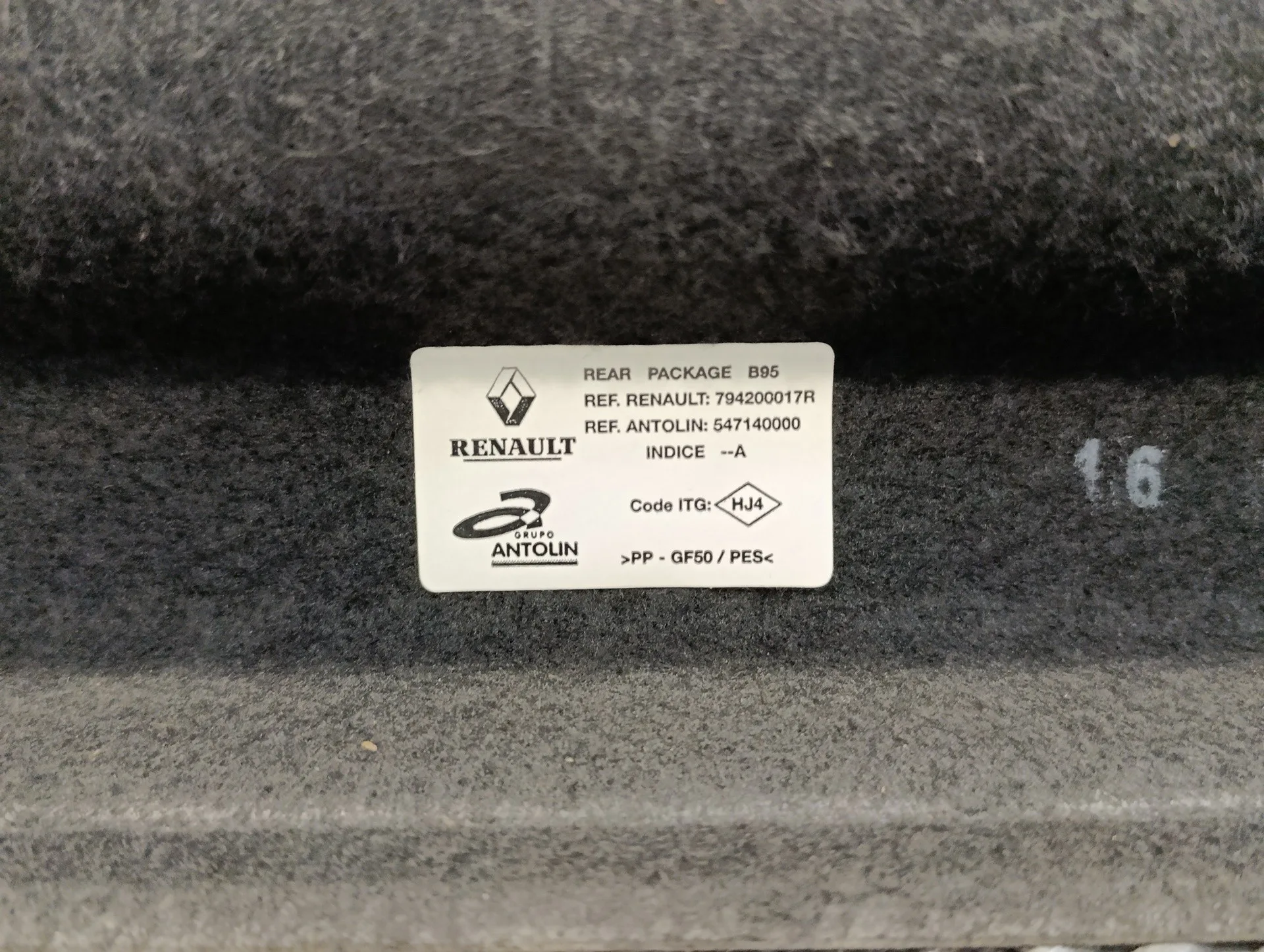 Bandeja Trasera para Renault Megane Iii Berlina 5 P