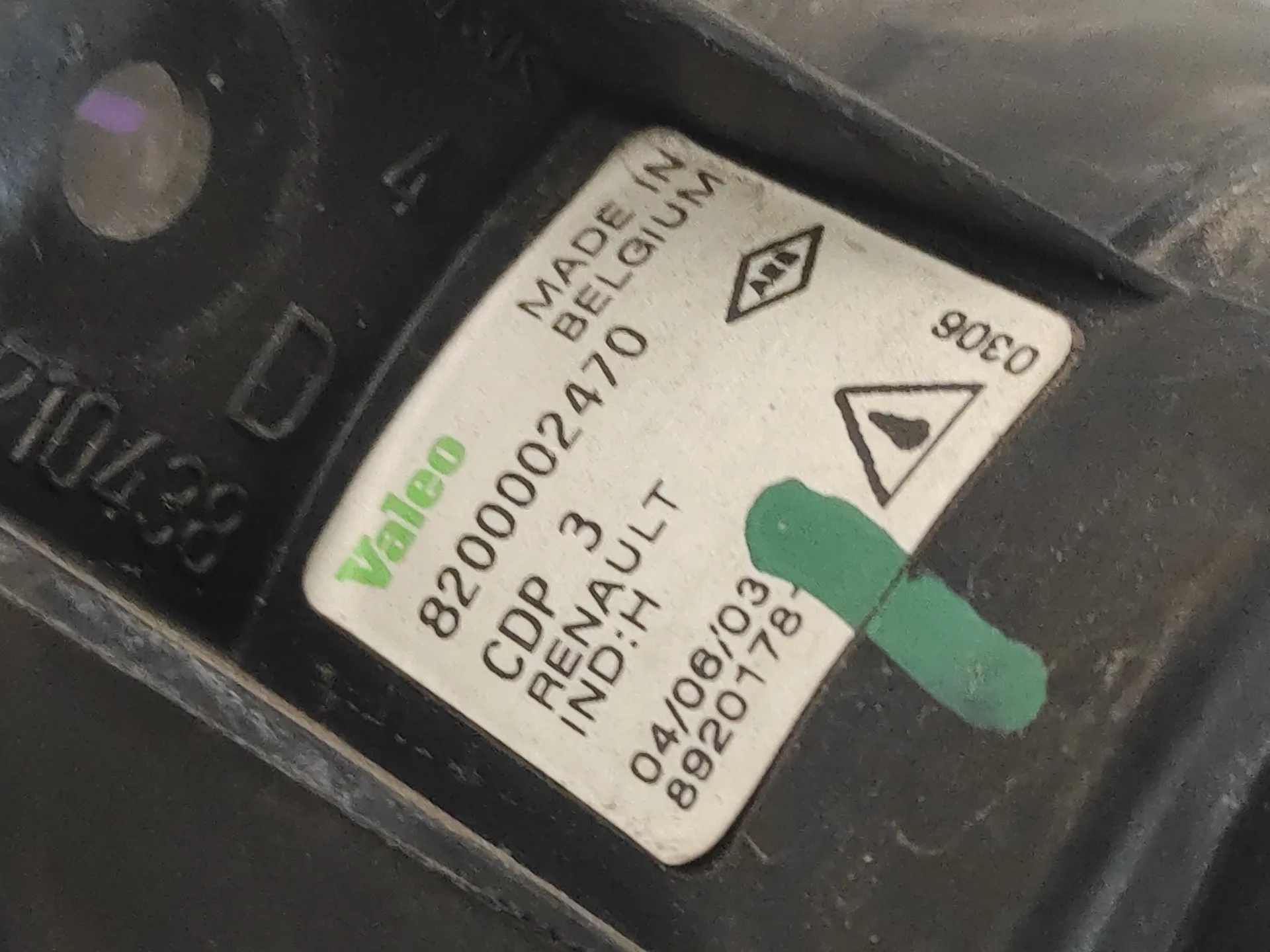 Faro Antiniebla Derecho para Renault Laguna Ii (Bg0)