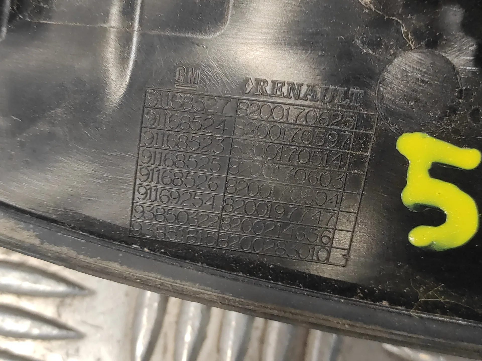 Maneta para Renault Trafic Caja Cerrada (Ab 4.01)