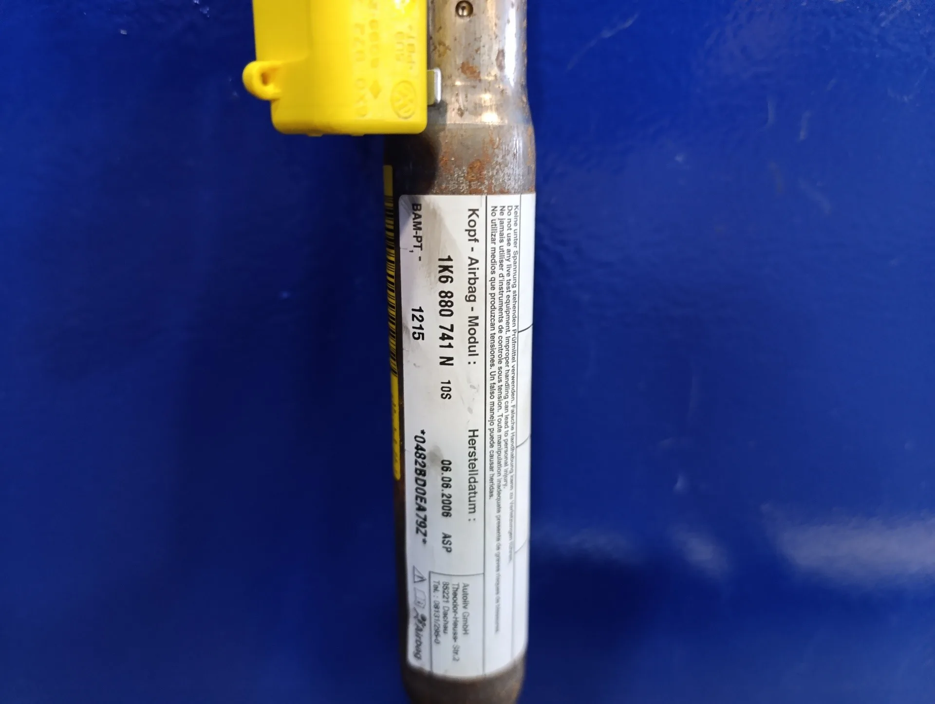 Airbag Cortina Delantero Izquierdo para Volkswagen Golf V Berlina (1K1)