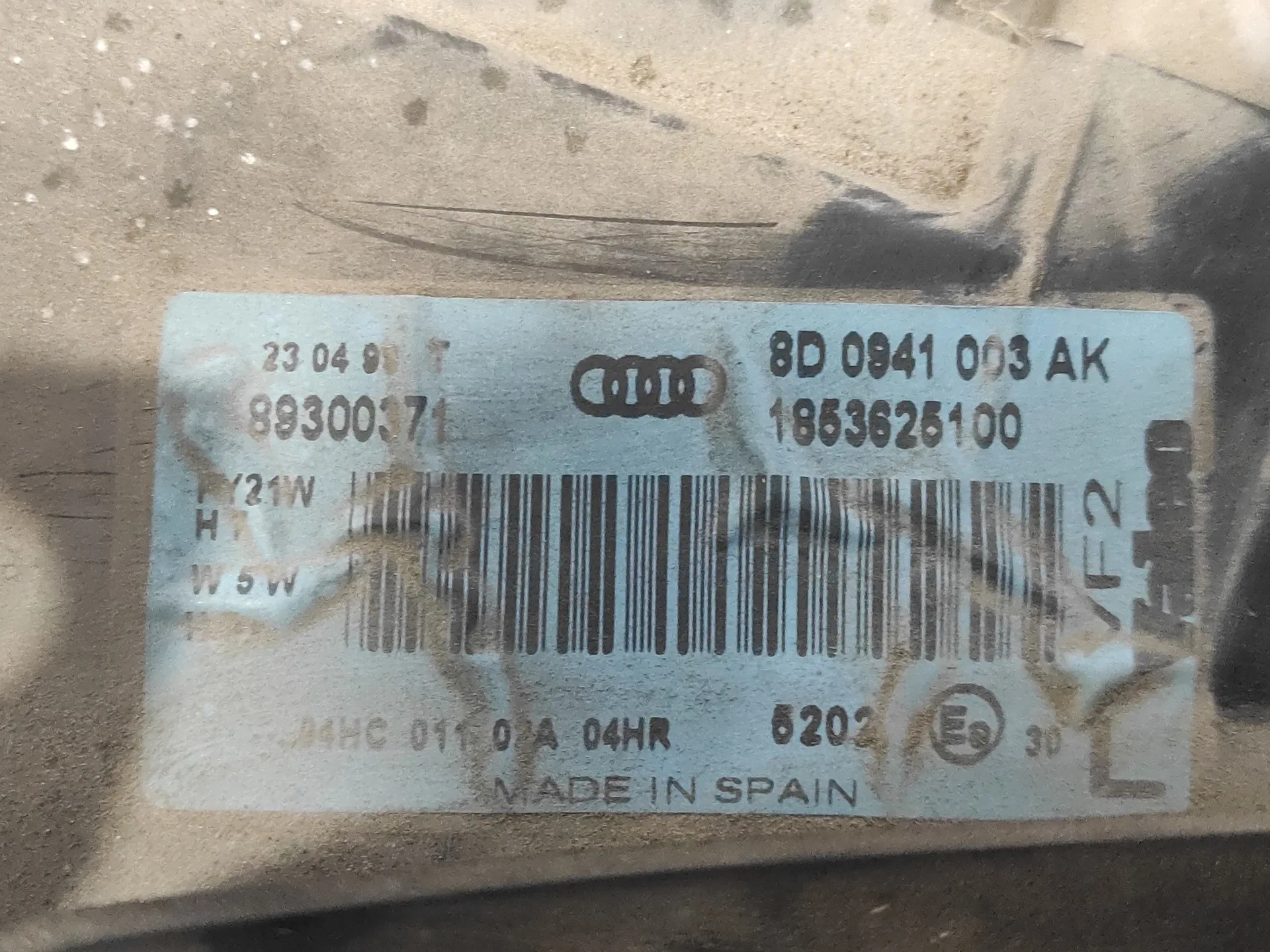 Faro Izquierdo para Audi A4 Berlina (B5)