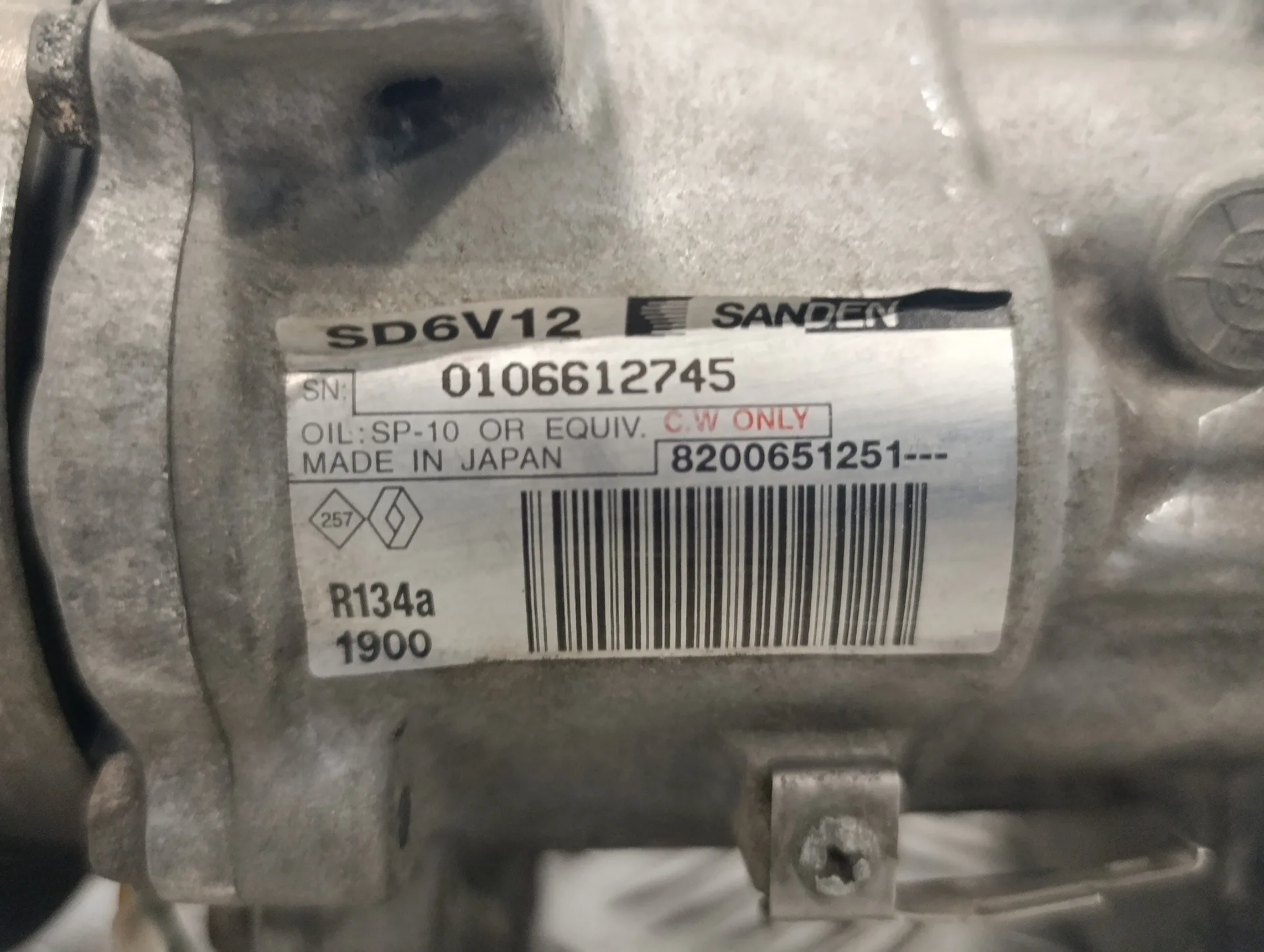 Compresor Aire Acondicionado para Renault Kangoo