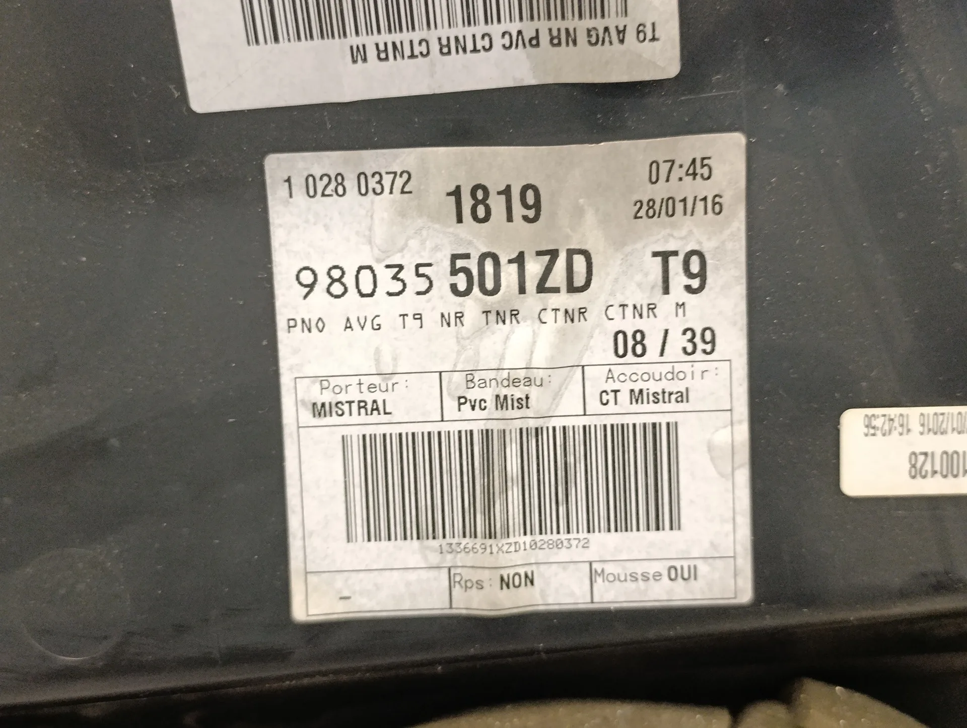 Guarnecido Puerta Delantera Izquierda para Peugeot 308