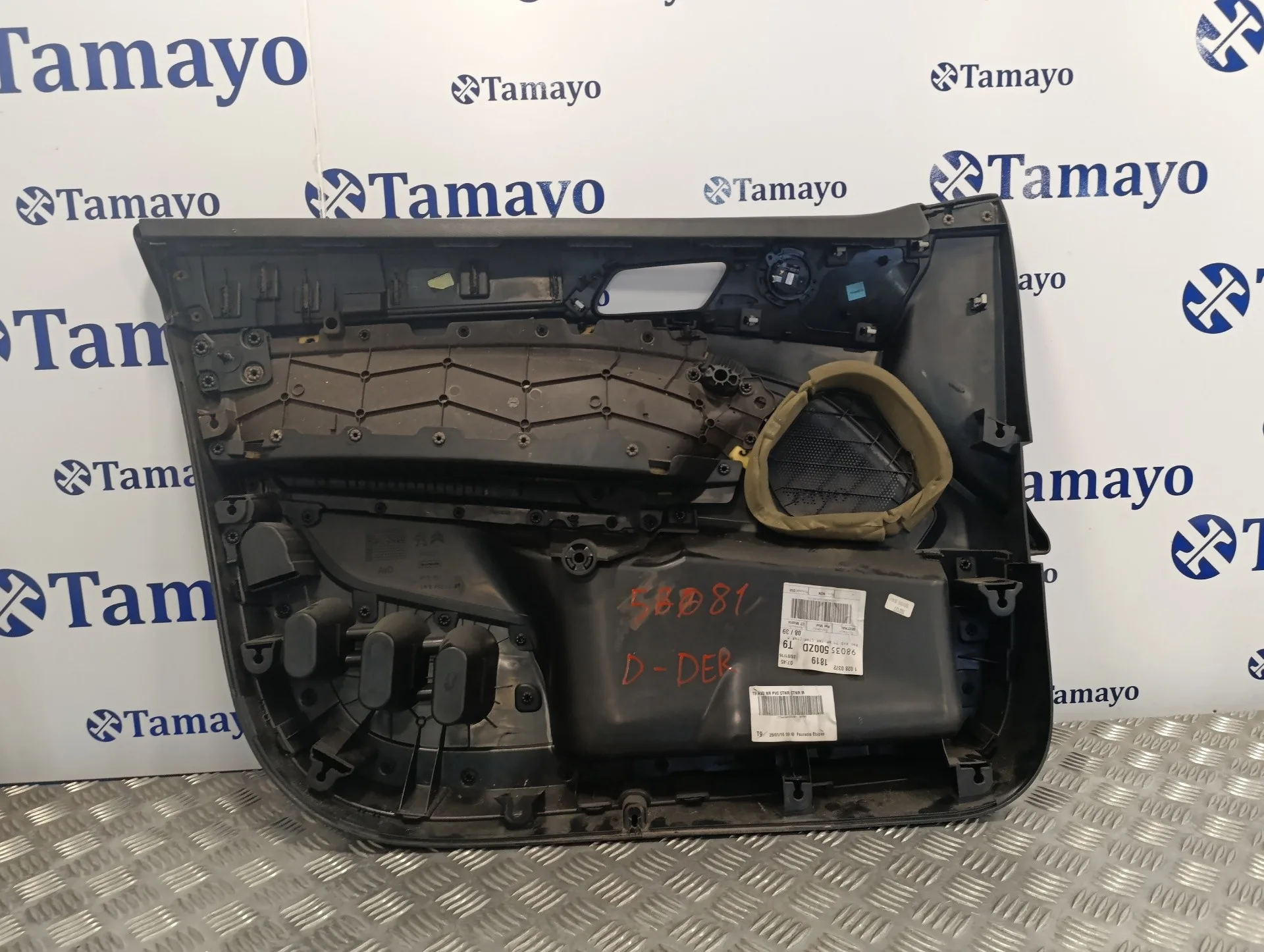 Guarnecido Puerta Delantera Derecha para Peugeot 308