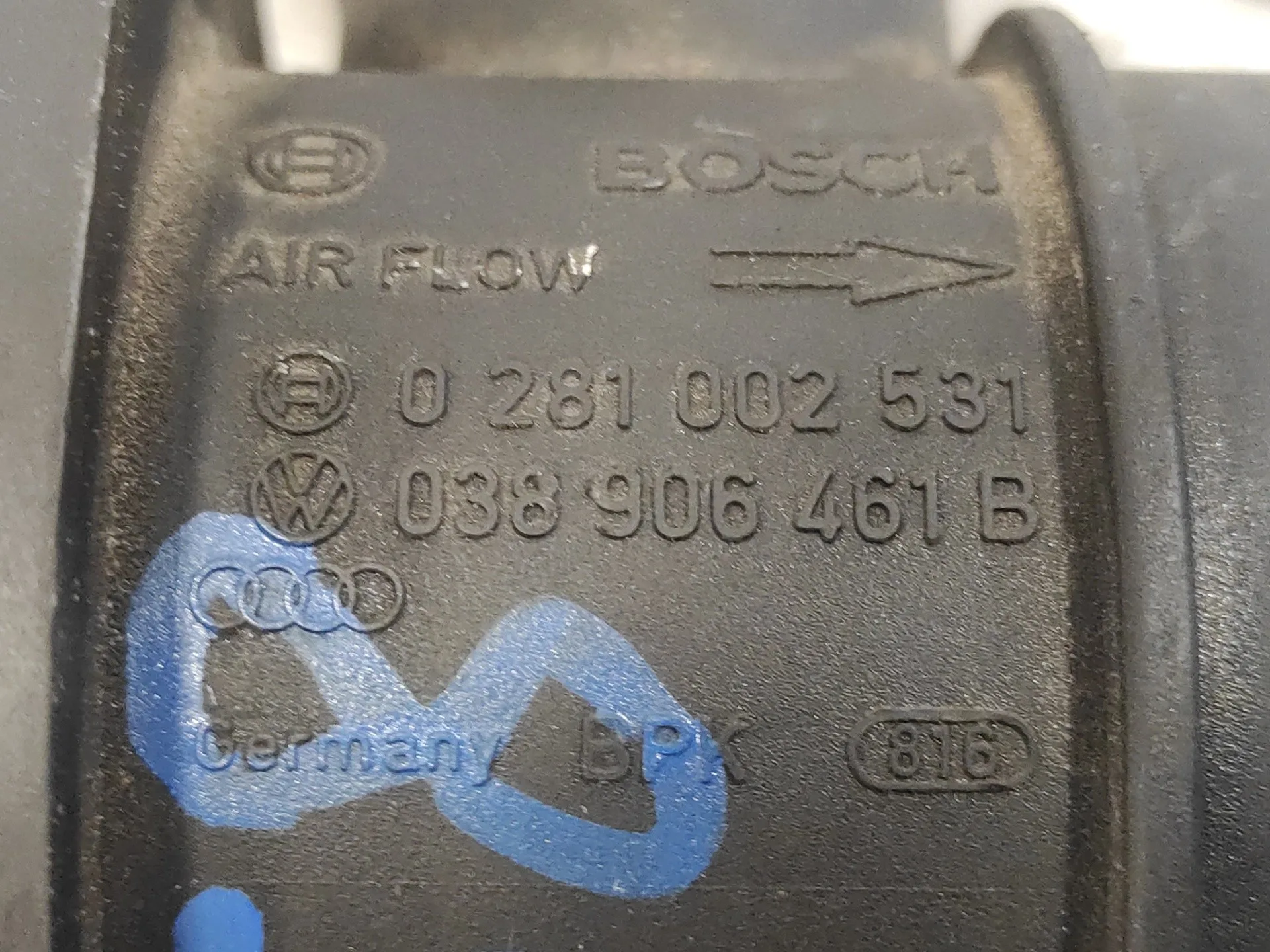 Caudalimetro para Volkswagen Golf V Berlina (1K1)