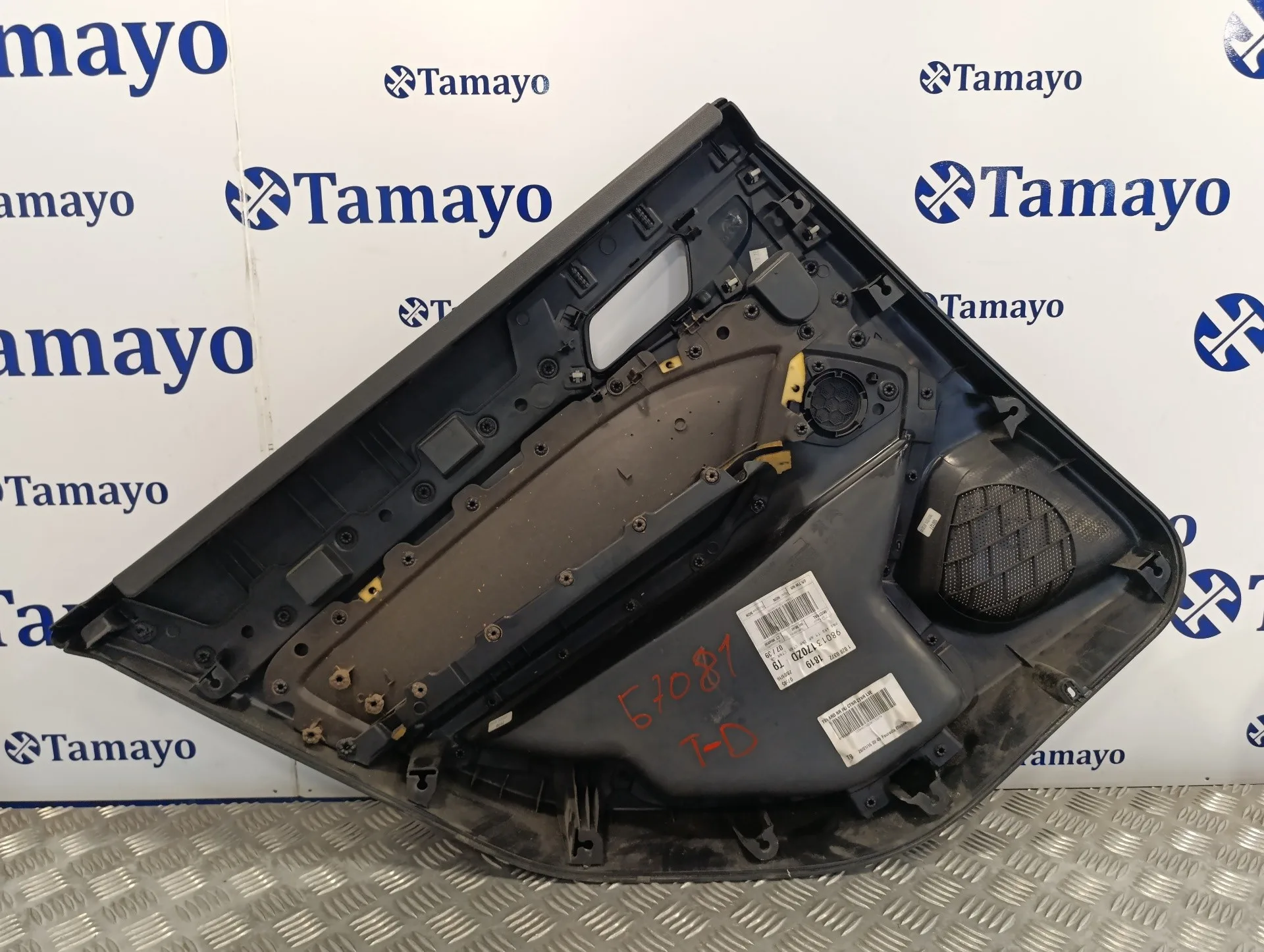 Guarnecido Puerta Trasera Derecha para Peugeot 308